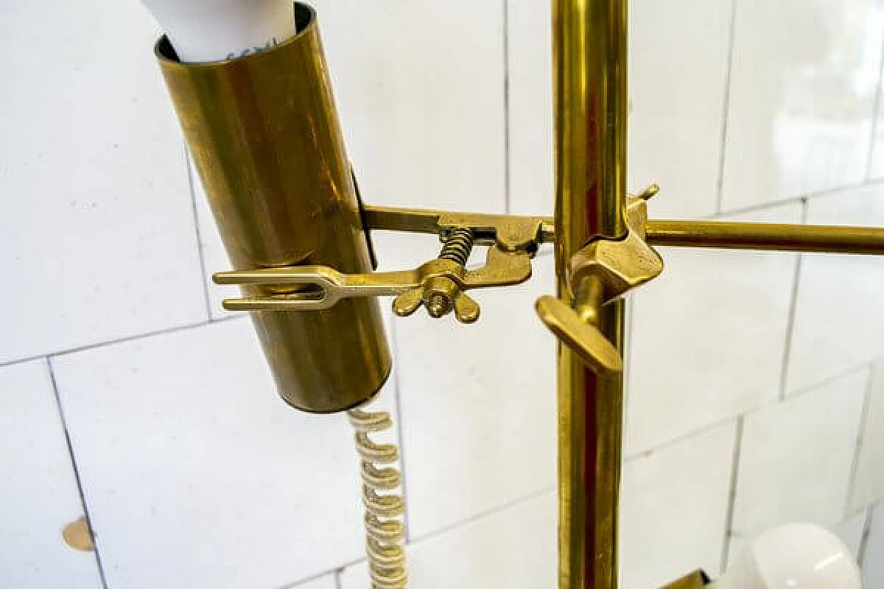 Lampada da terra Capacio in ottone di Fulvio Ferrari per Solka B, 1972 5