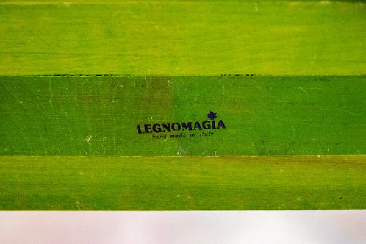 Legnomagia, scultura in legno laccato, omaggio a Depero, anni '80 7