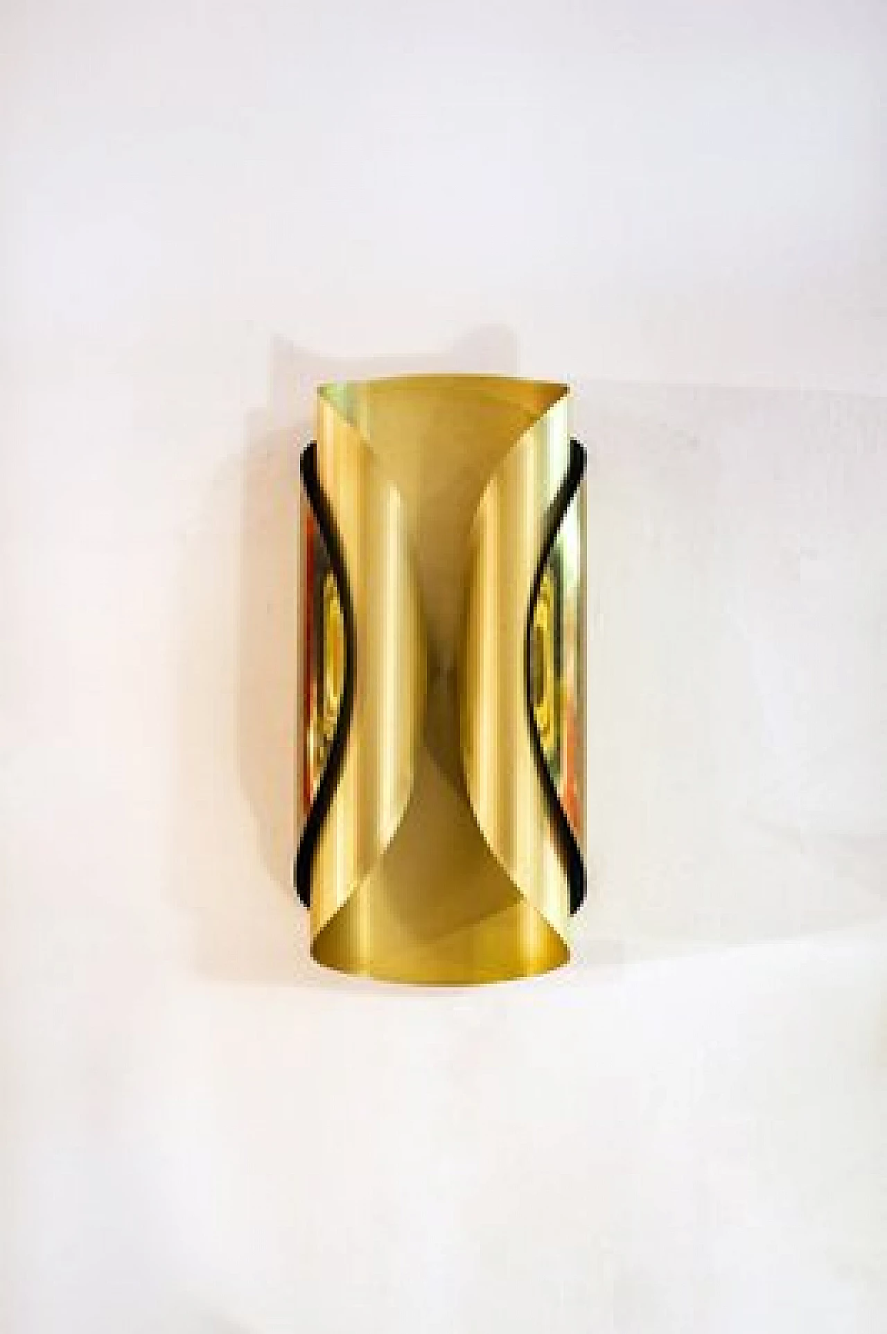 Brass wall light, 1970s 1