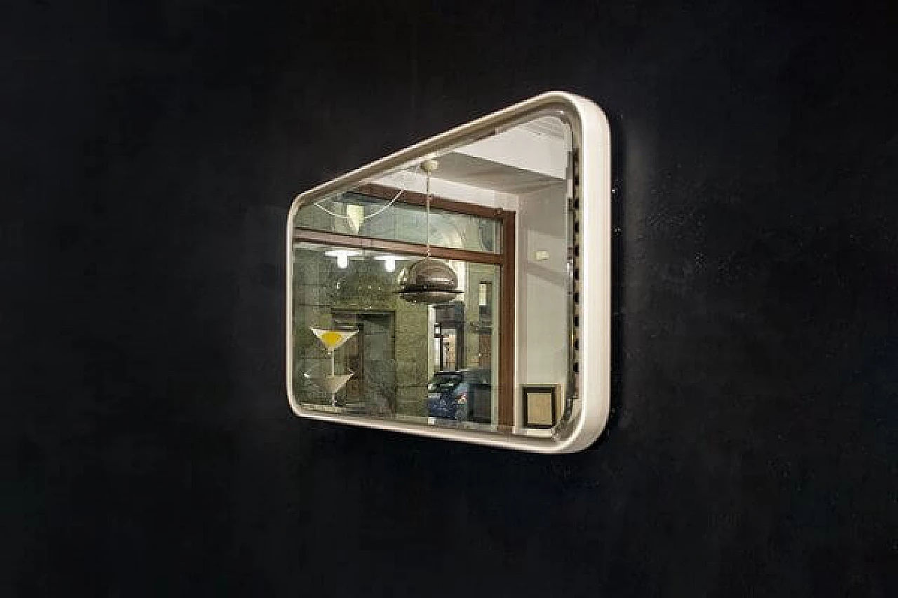 Fiberglass backlit mirror, 1970s 3