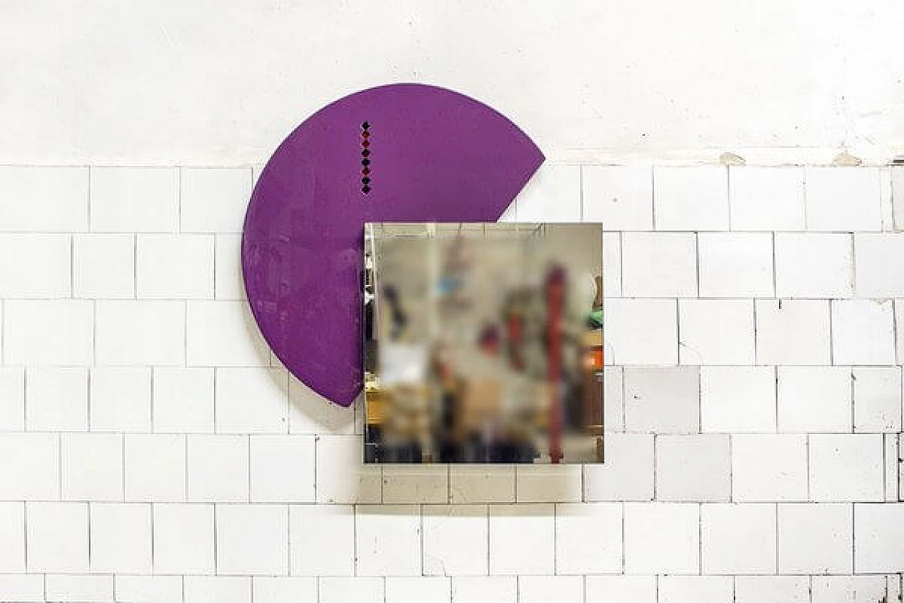 Specchio da parete di Saporiti, anni '80 1