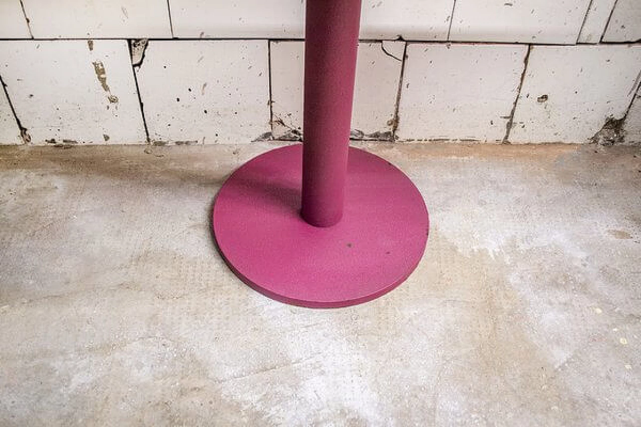 Consolle in radica di betulla con specchio di Saporiti, anni '80 5