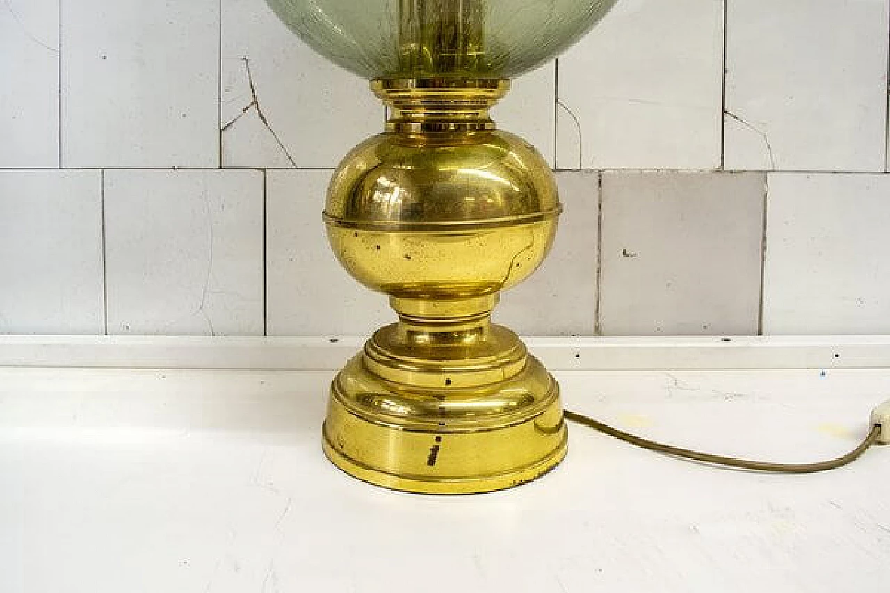 Table lamp in brass and puffed glass by Luigi Caccia Dominioni, 1960s 7