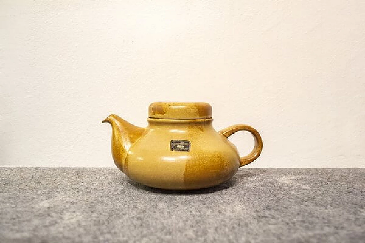 Ceramic teapot by Franco Pozzi for Gresline, 1970s 1
