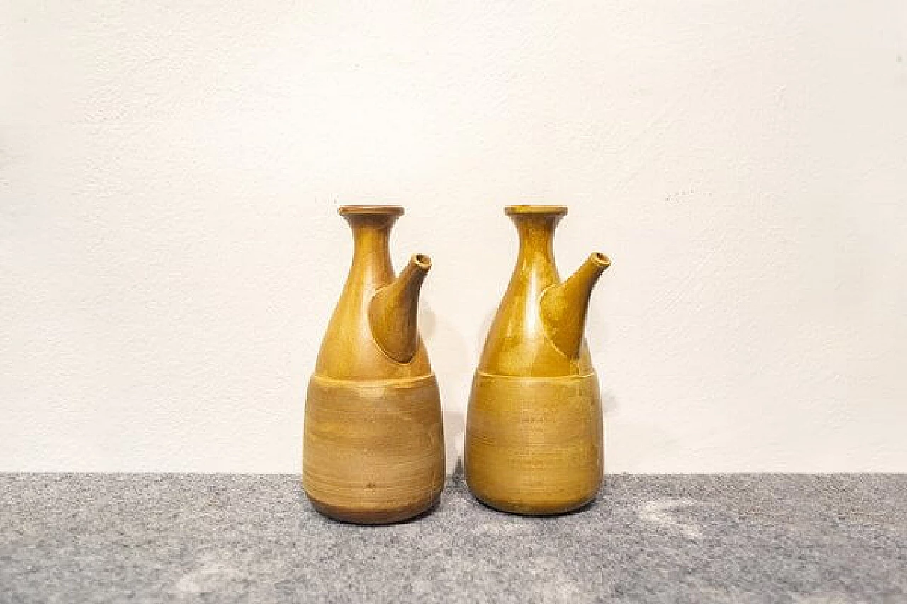 Ceramic bottle by Franco Pozzi for Gresline, 1970s 1