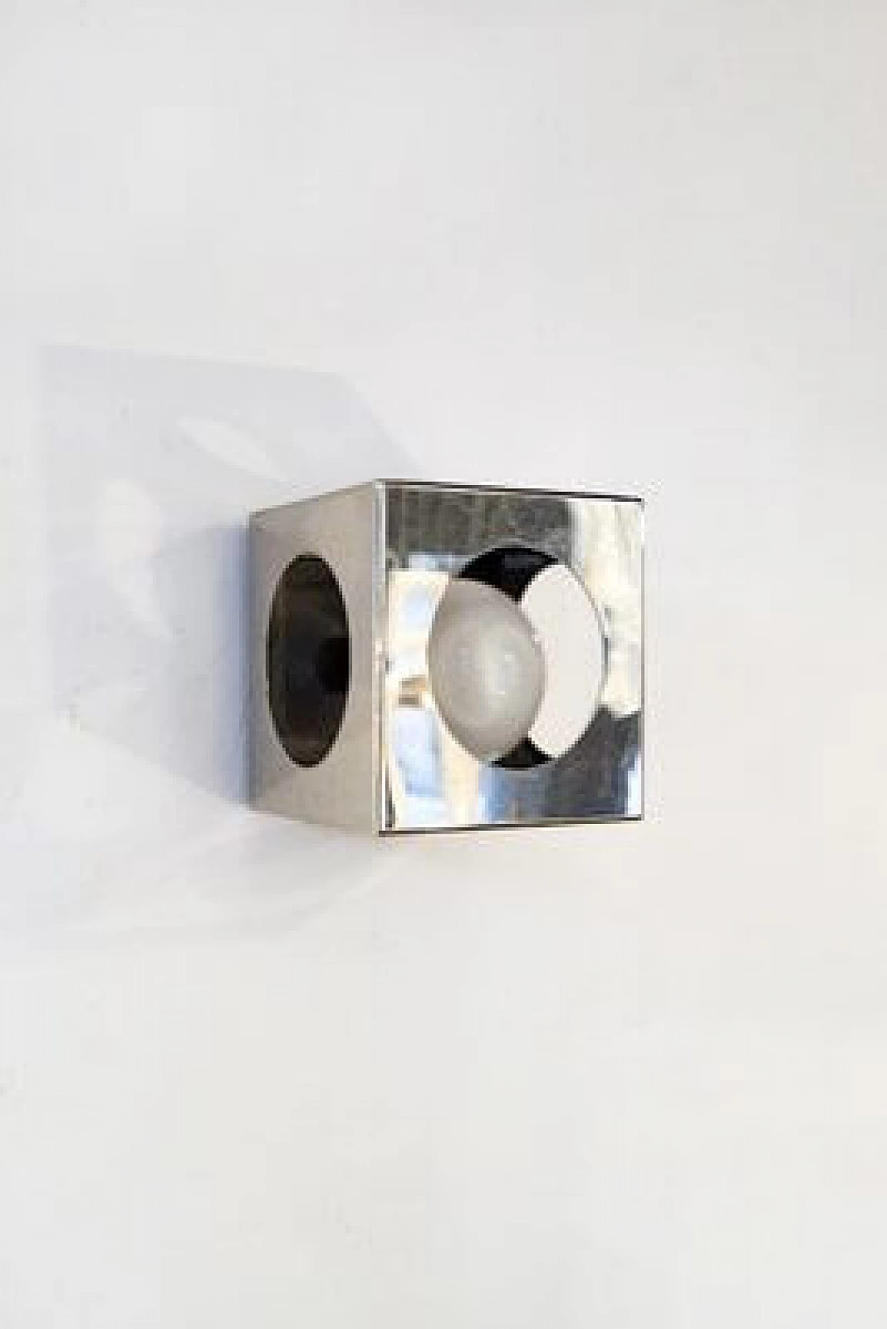 Steel wall and table lamp by Reggiani, 1970s 1