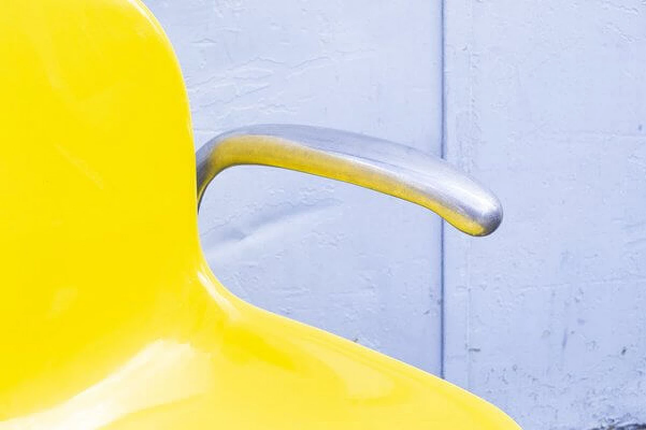 4 Sedie da ufficio Cadsana di Pier Luigi Gianfranchi per ICF De Padova, anni '70 5