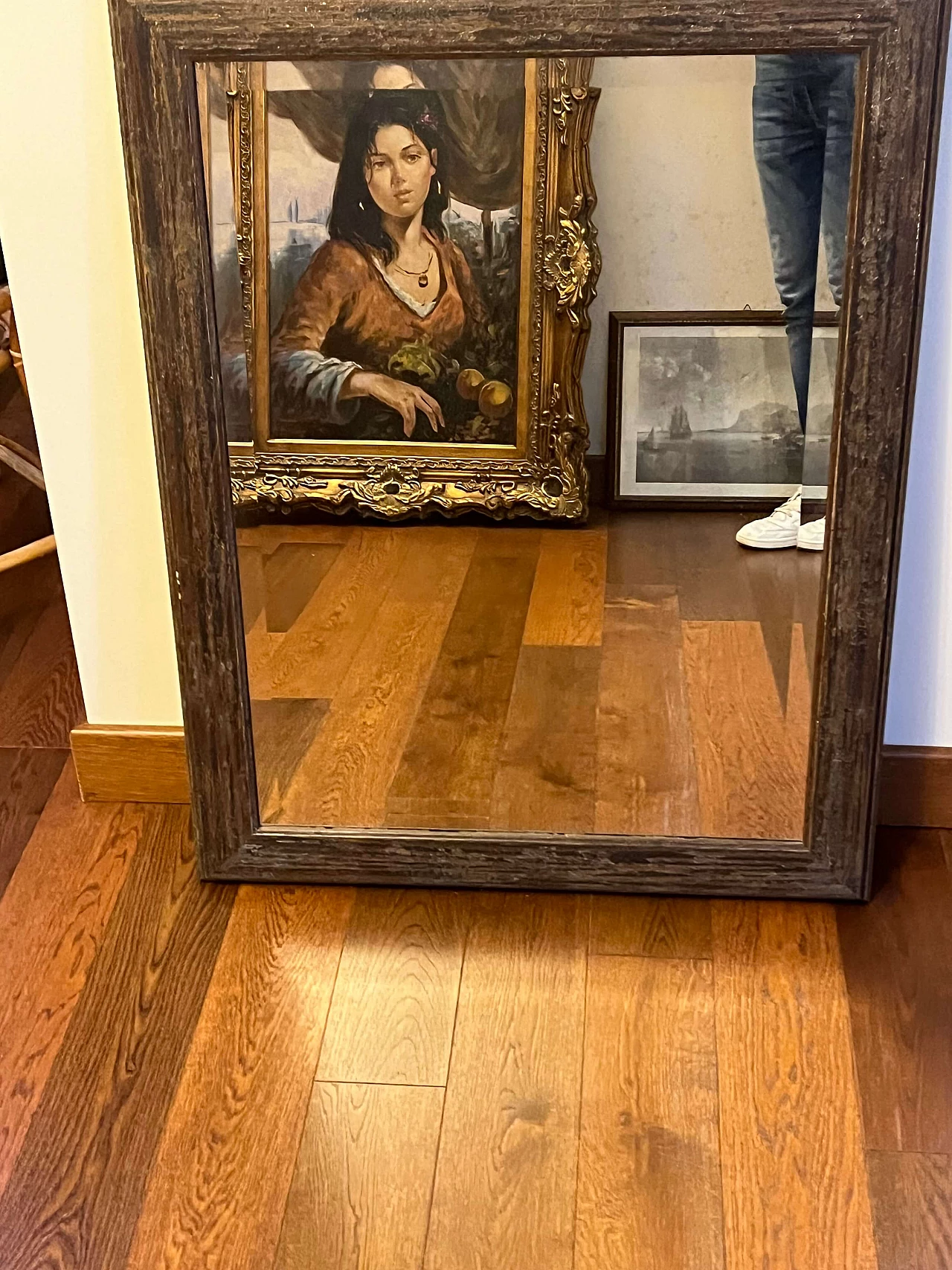 Wood mirror, early 20th century 2