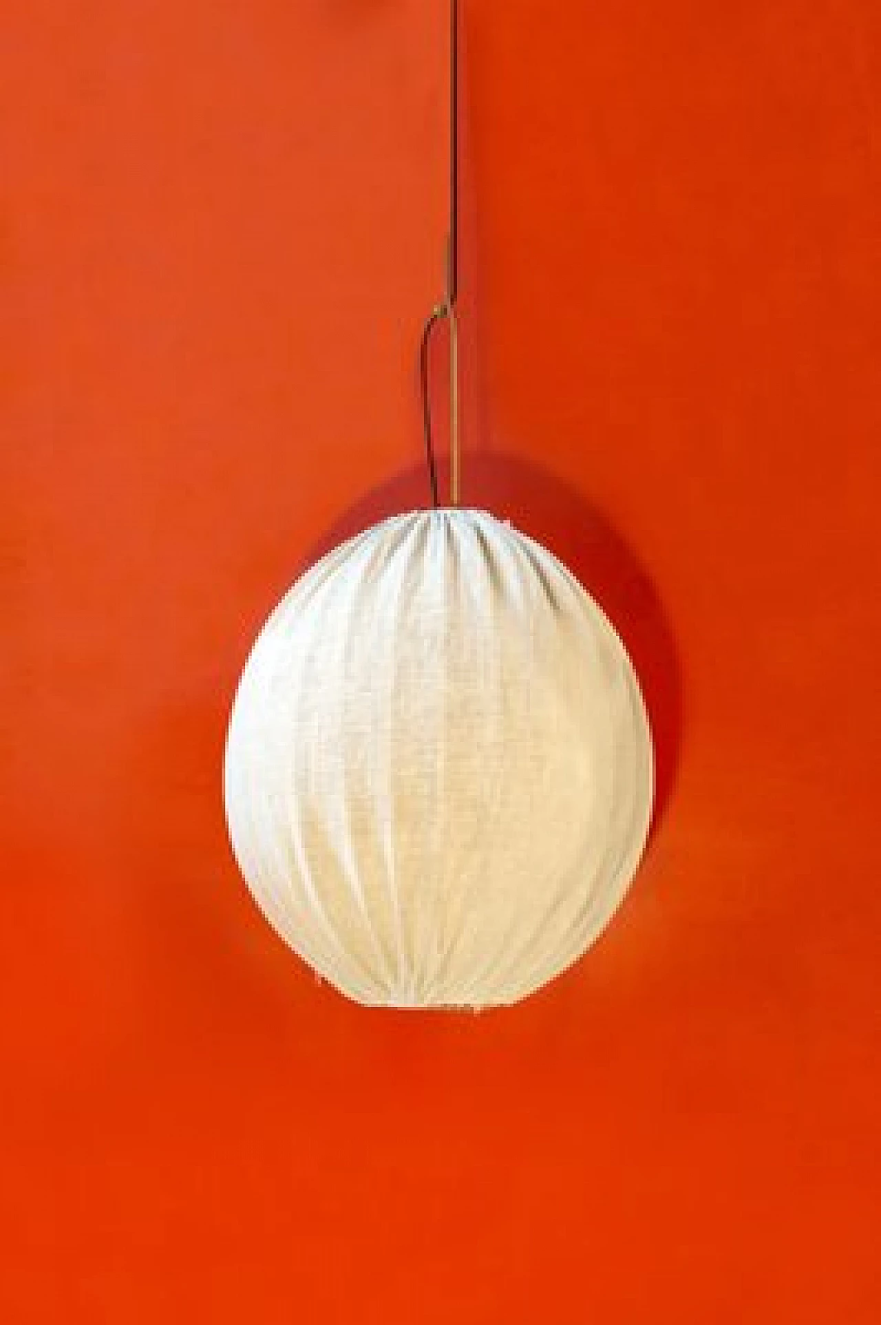 Lampada da soffitto danese in tessuto, anni '50 1