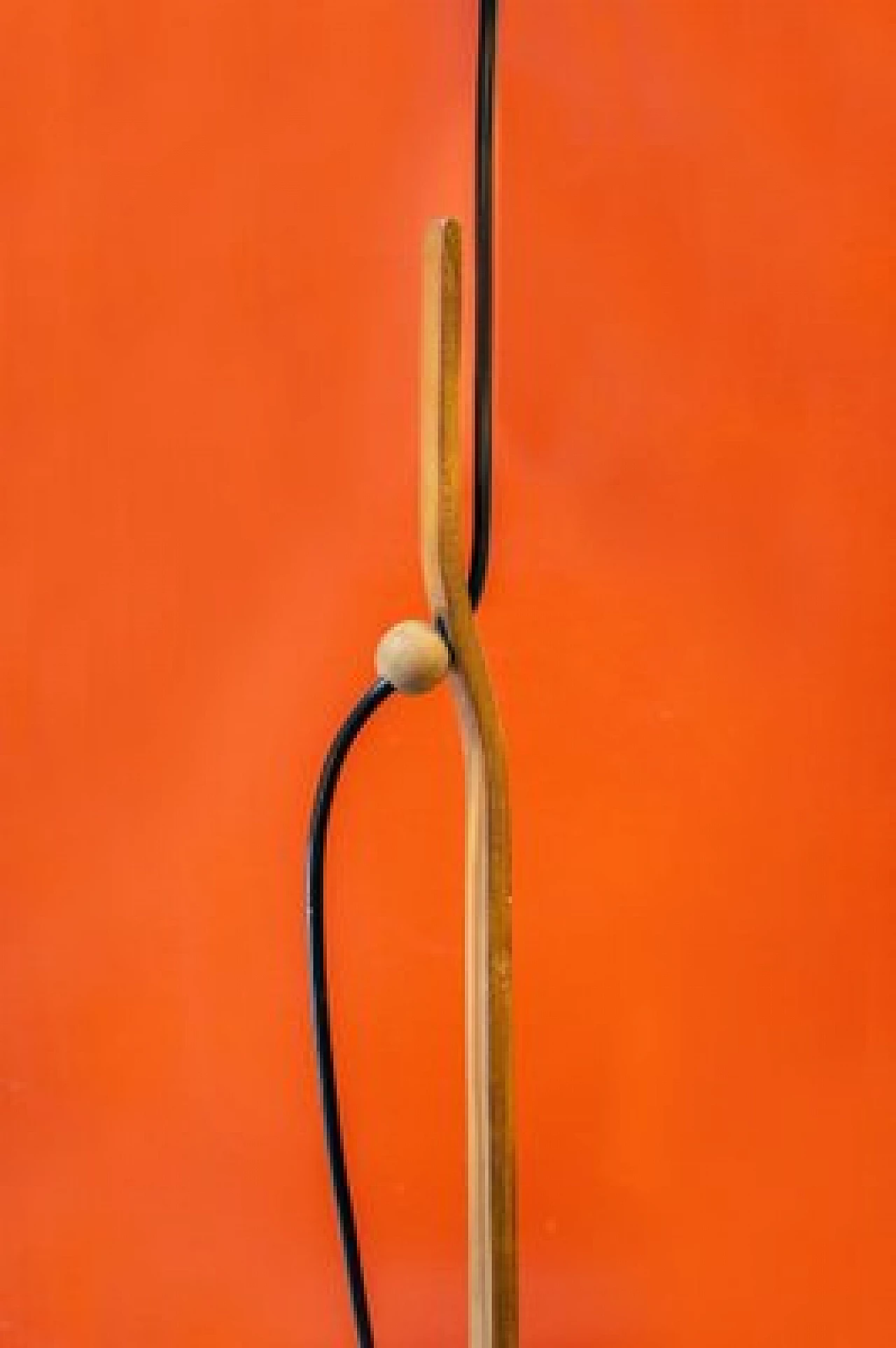 Lampada da soffitto danese in tessuto, anni '50 3