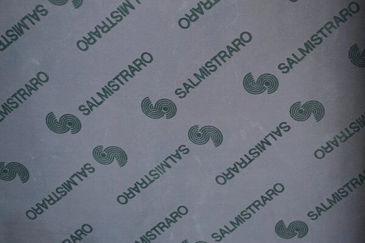 Panca in legno e seduta imbottita in pelle di Salmistraro, anni '80 7