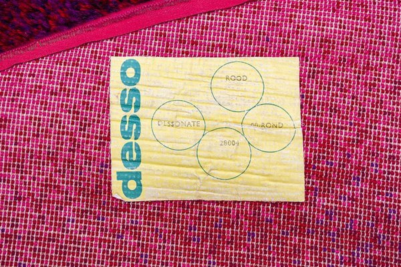 Red rug from Desso, 1970s 3