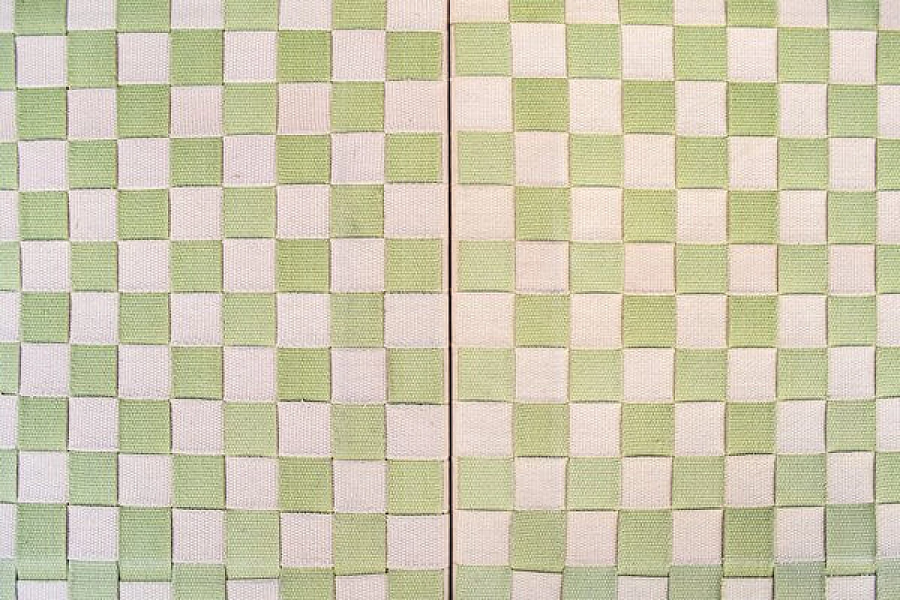 Panca in faggio con seduta in tessuto, anni '50 9