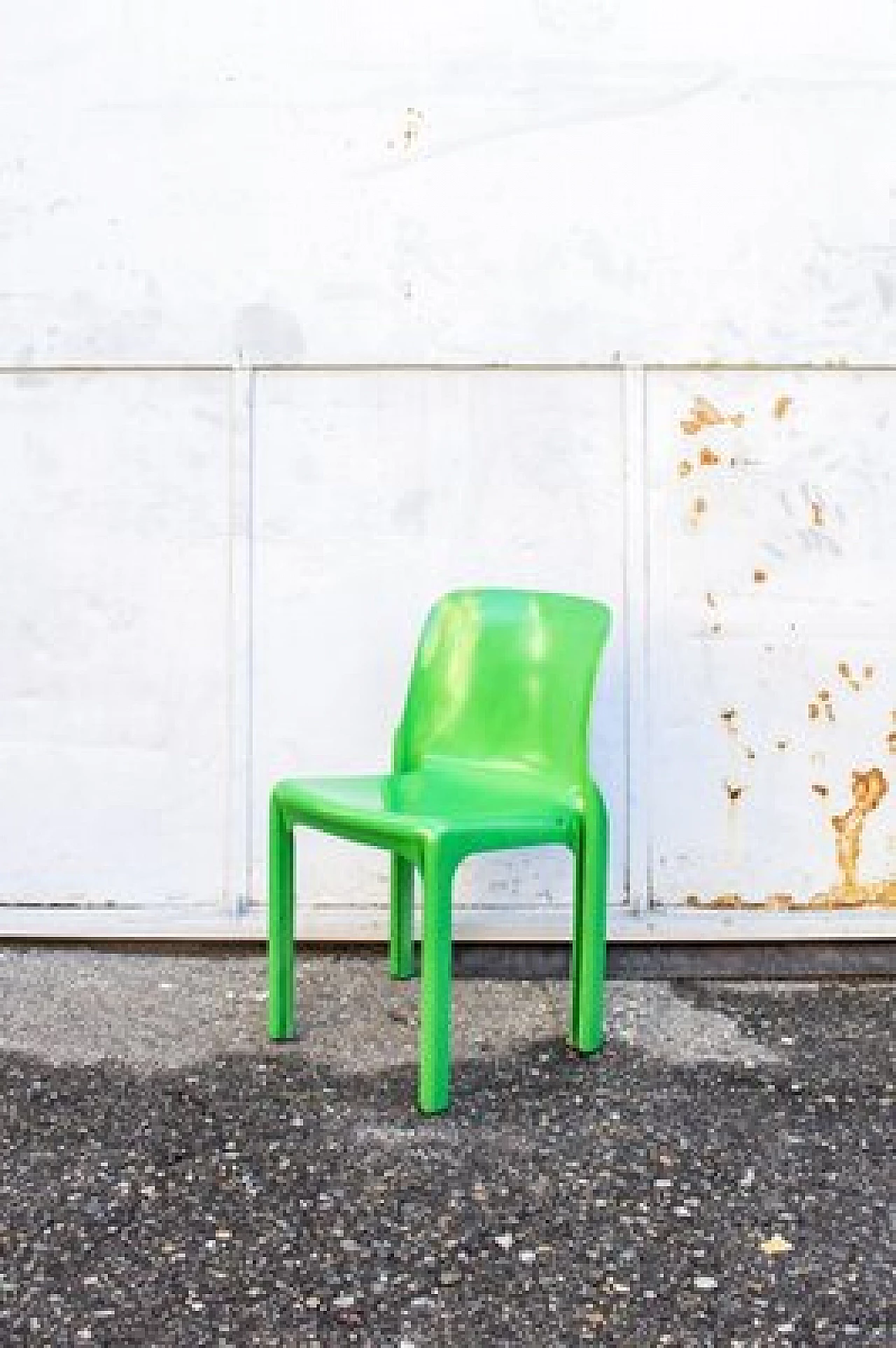 6 green Selene chairs by Vico Magistretti for Artemide, 1979 5