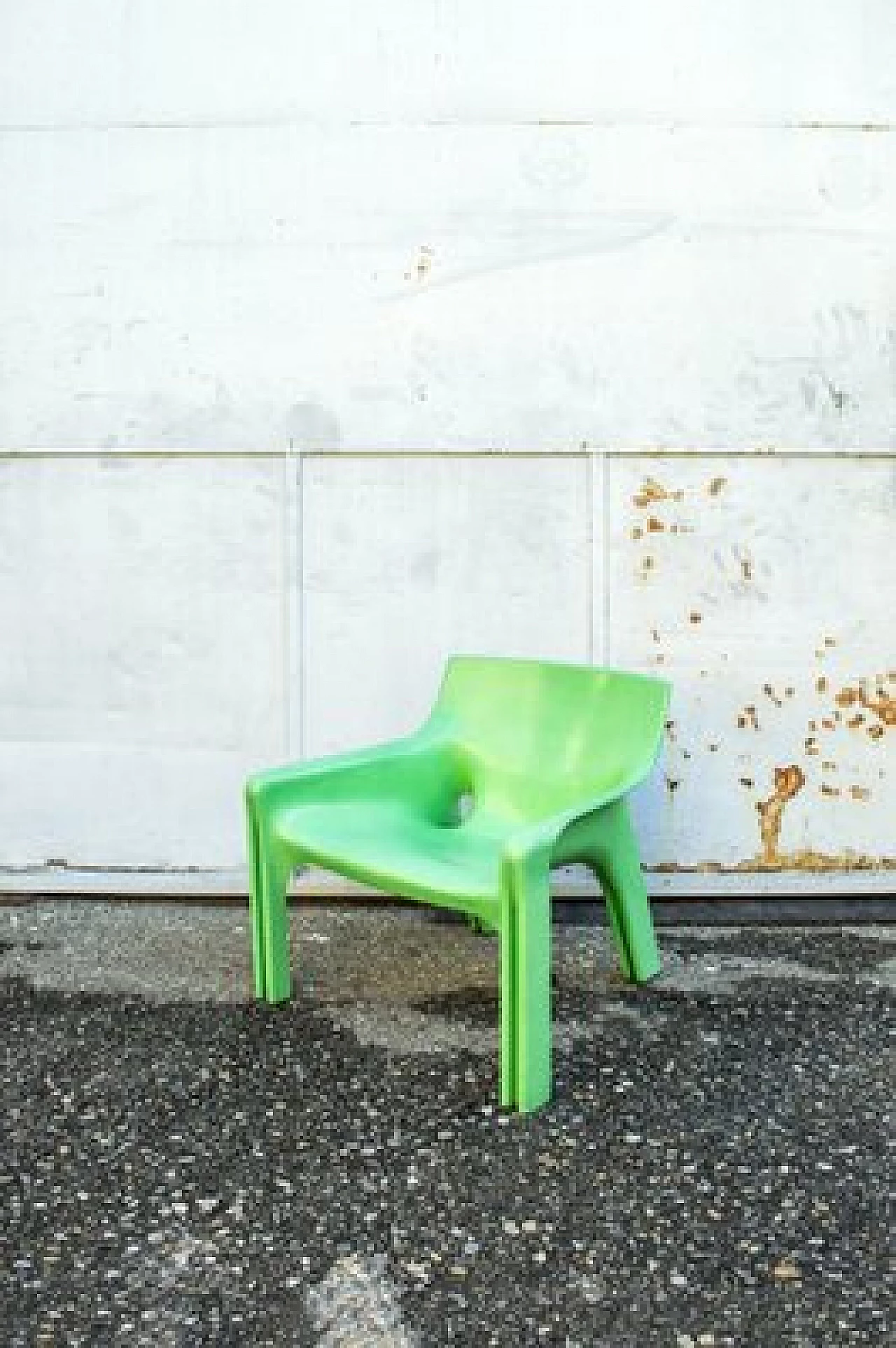 3 green Vicar armchairs by Vico Magistretti for Artemide, 1970s 2