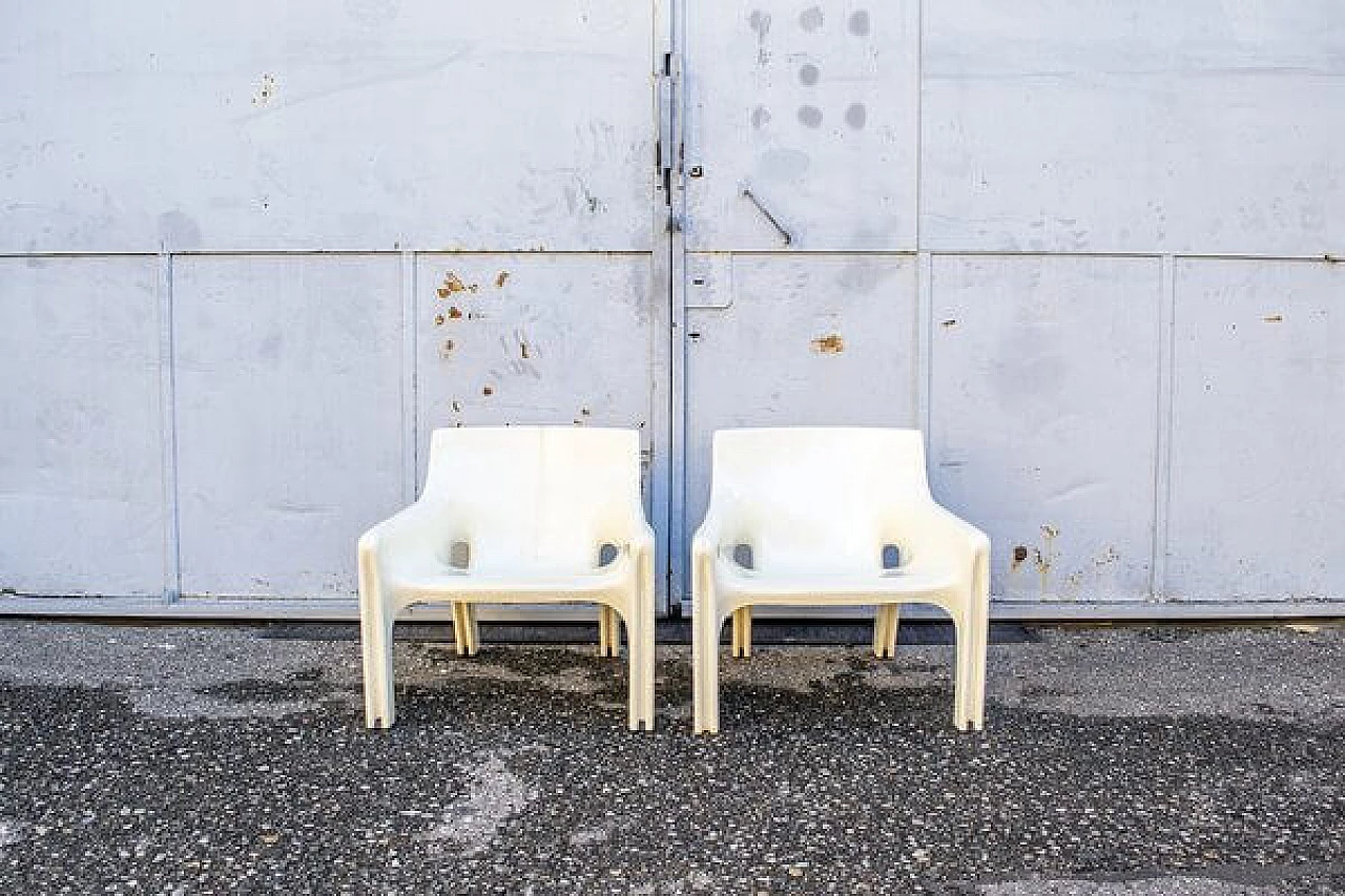 Coppia di poltrone Vicario di Vico Magistretti per Artemide, anni '70 1