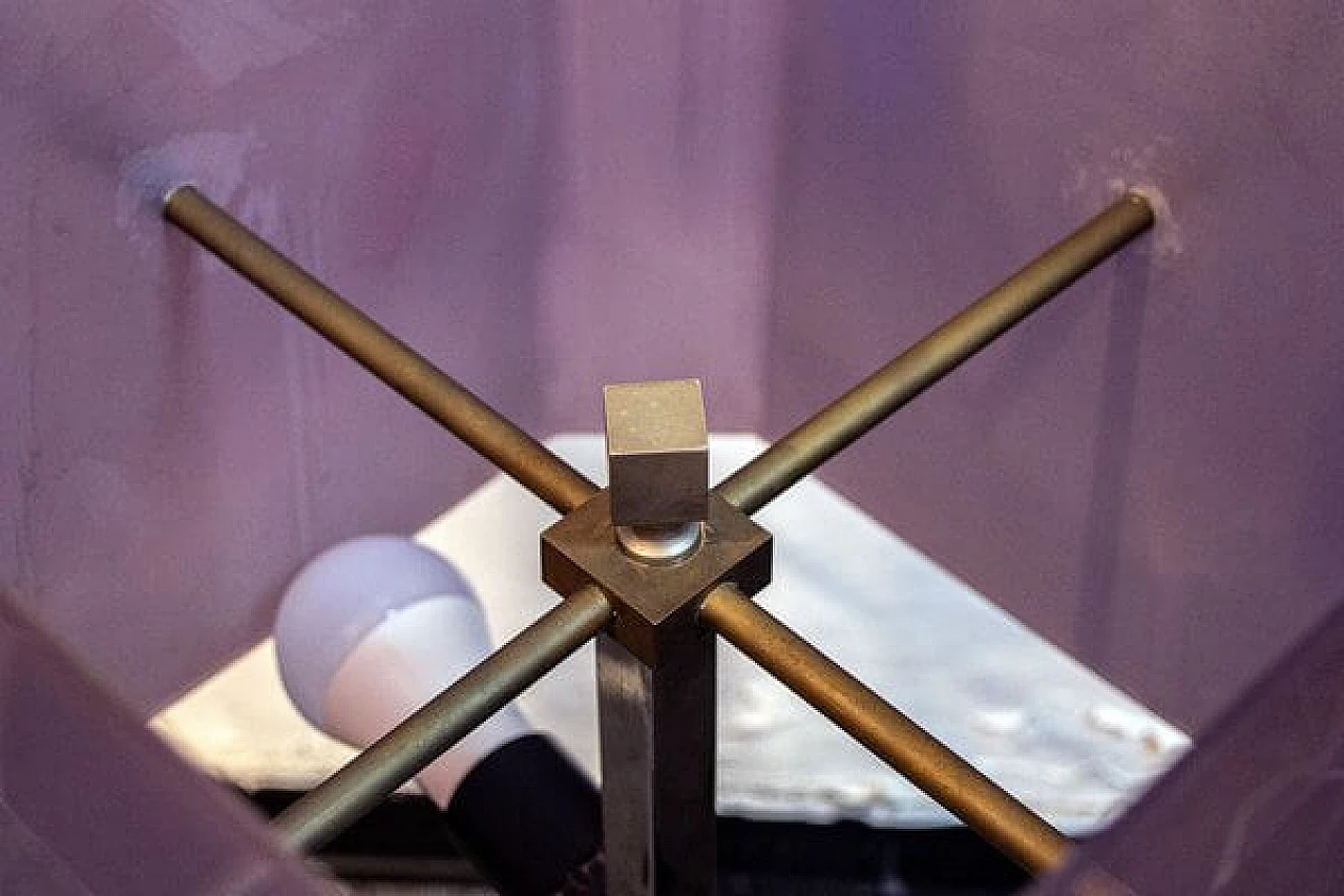 Chromed brass and acrylic glass table lamp by Romeo Rega, 1970s 6