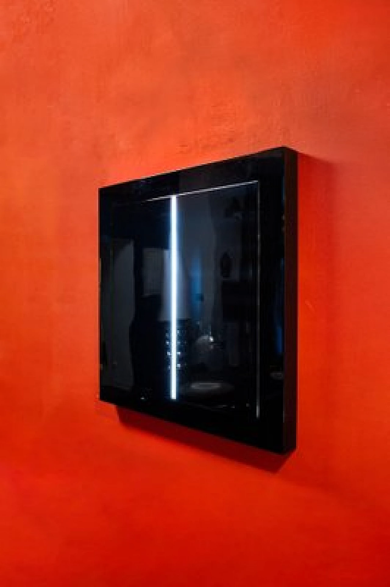 Beppe Sesia, Light on Black Wall, steel and methacrylate light sculpture, 1971 3