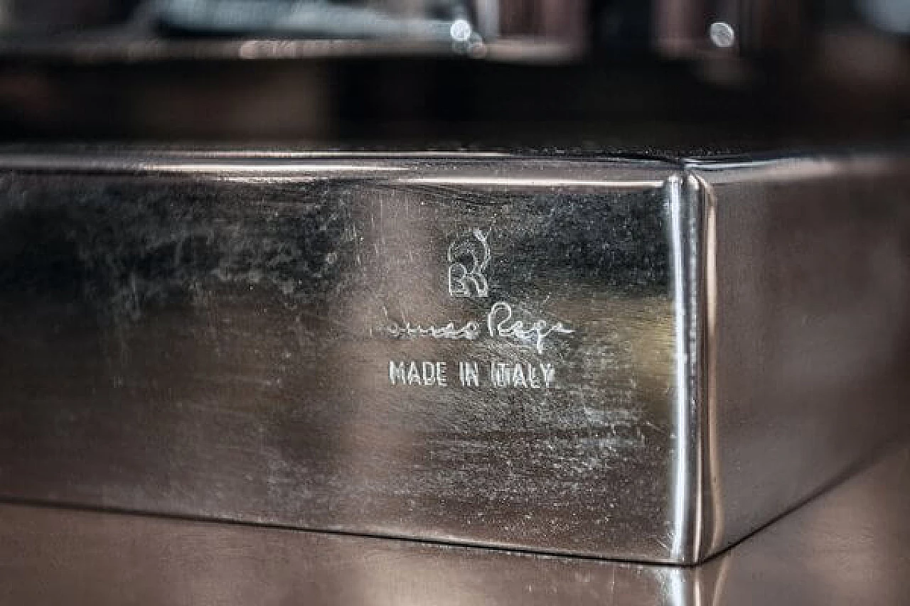 Chromed brass and acrylic glass table lamp by Romeo Rega, 1970s 7