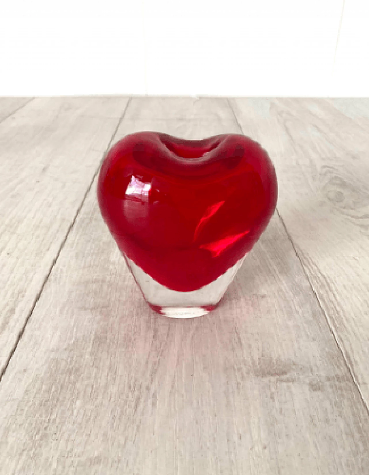 3 Vases Cuore and Cuoricino by Maria Christina Hamel for Salviati, 1990s 9