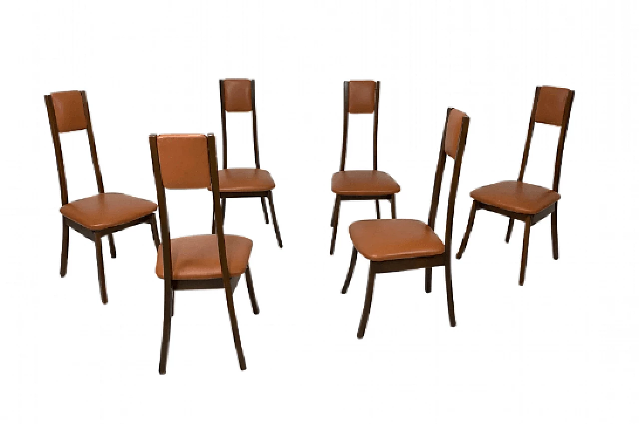 6 Programma S11 chairs by Angelo Mangiarotti for La Sorgente dei Mobili, 1970s 1