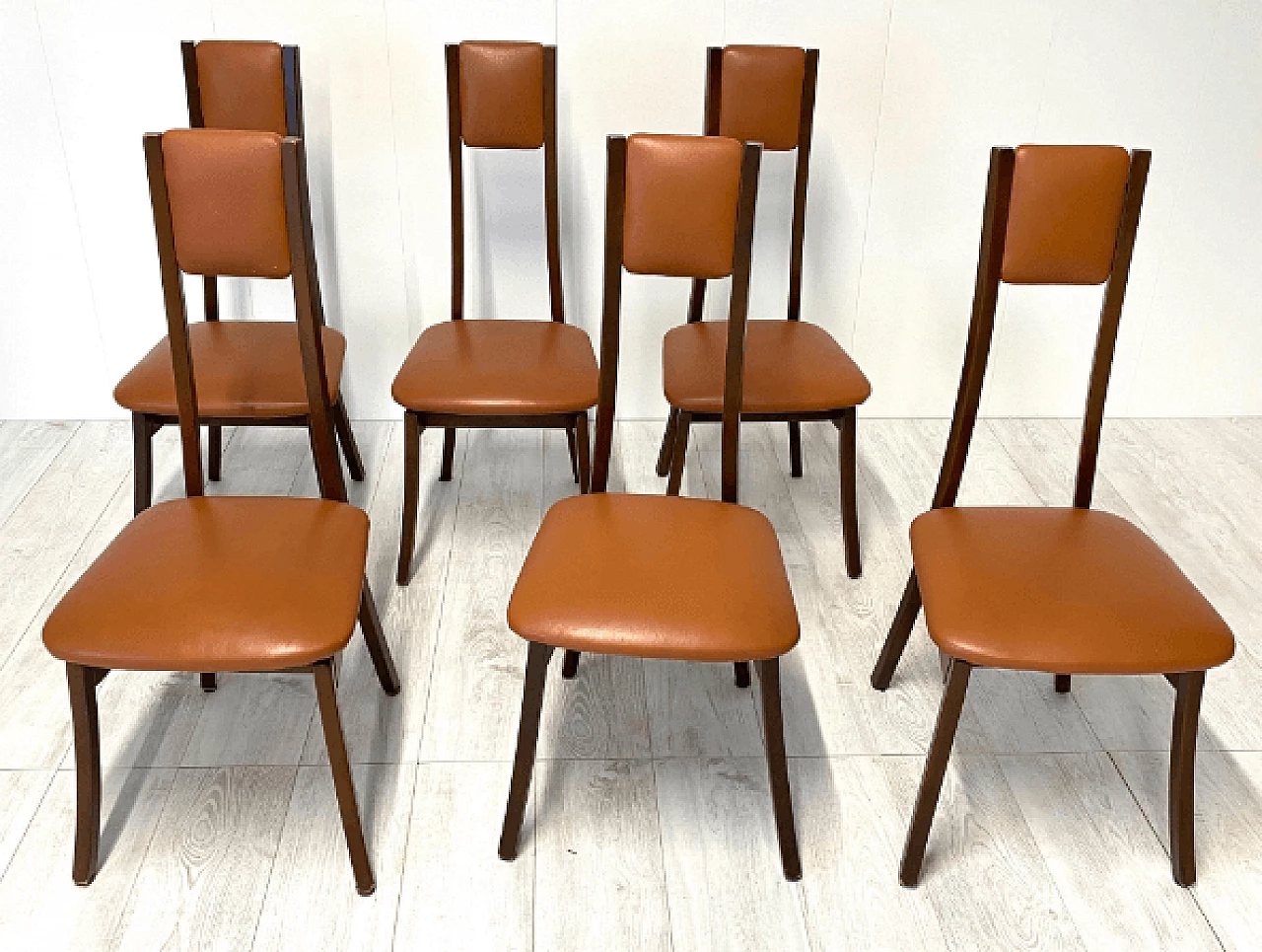 6 Programma S11 chairs by Angelo Mangiarotti for La Sorgente dei Mobili, 1970s 6