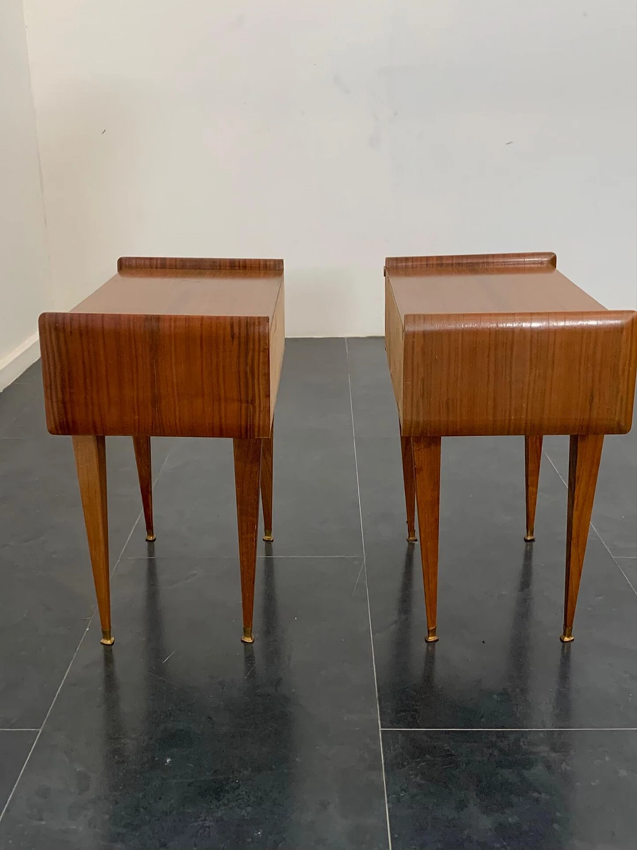 Pair of rosewood bedside tables, 1950s 3
