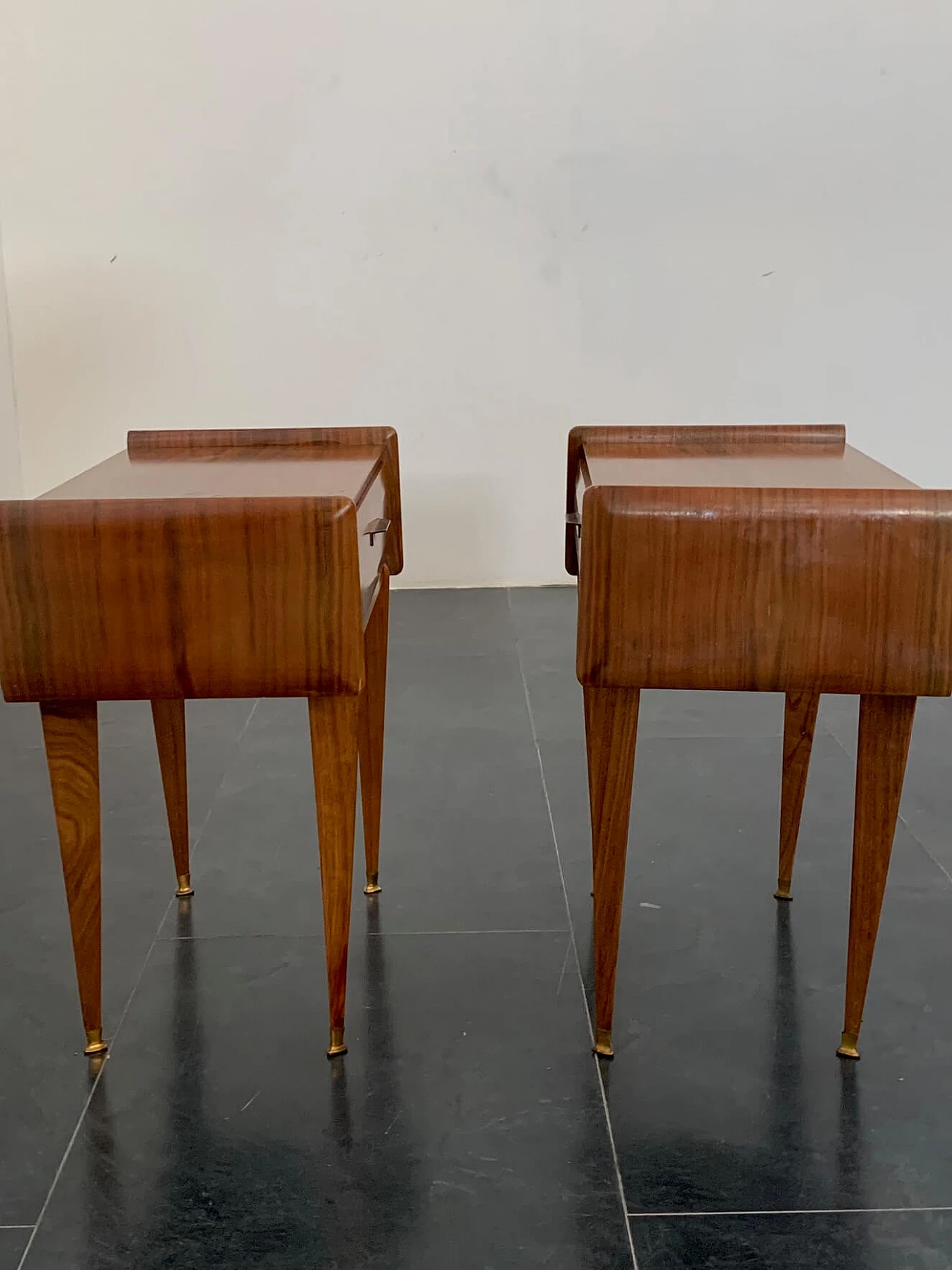 Pair of rosewood bedside tables, 1950s 4
