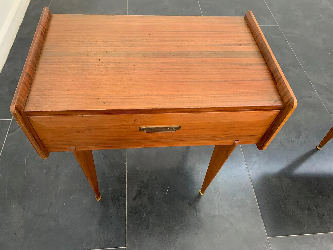 Pair of rosewood bedside tables, 1950s 7
