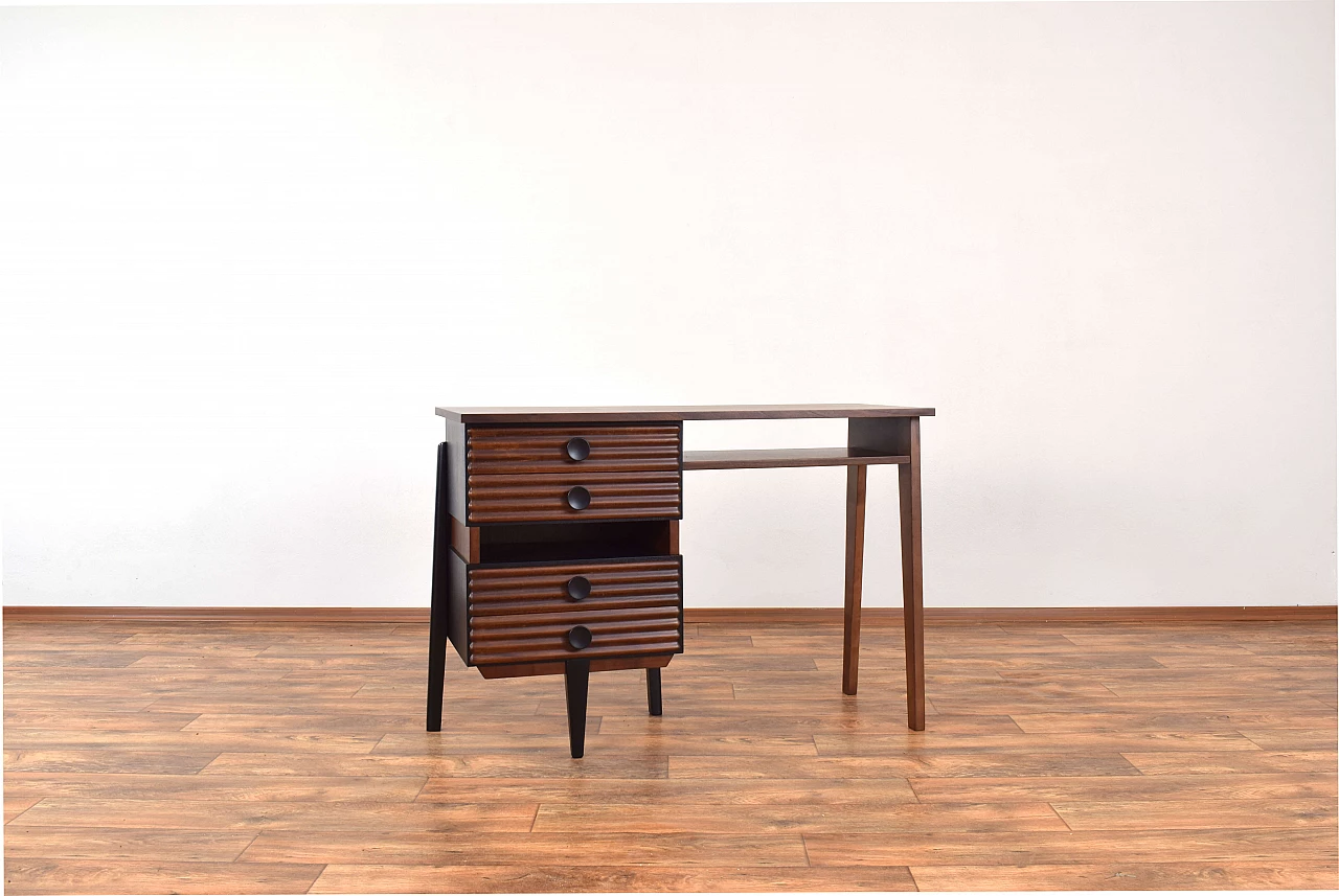 Walnut desk by UP Závody, 1954 2