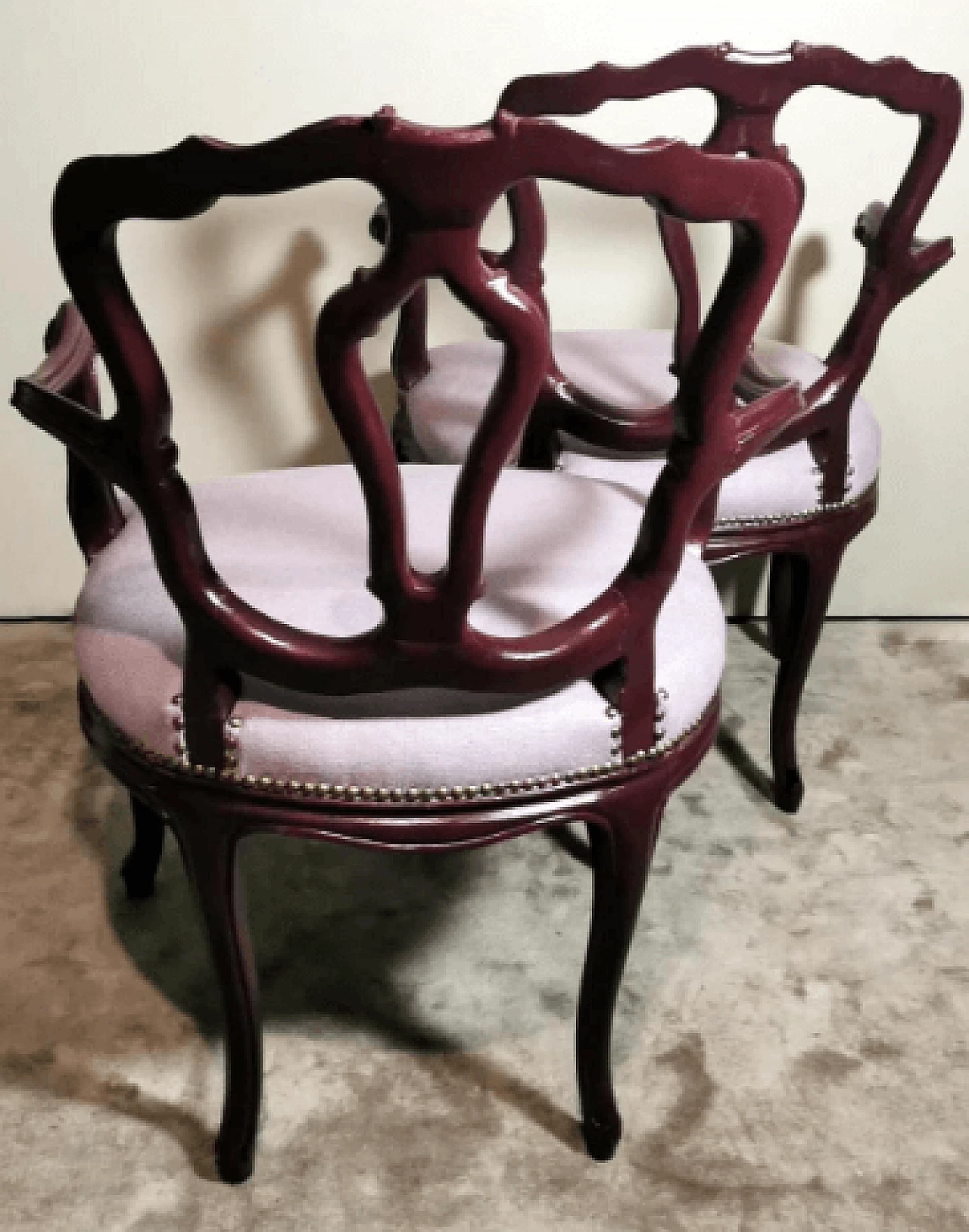 Pair of Louis Philippe King/Antique Master armchairs, late 19th century 5