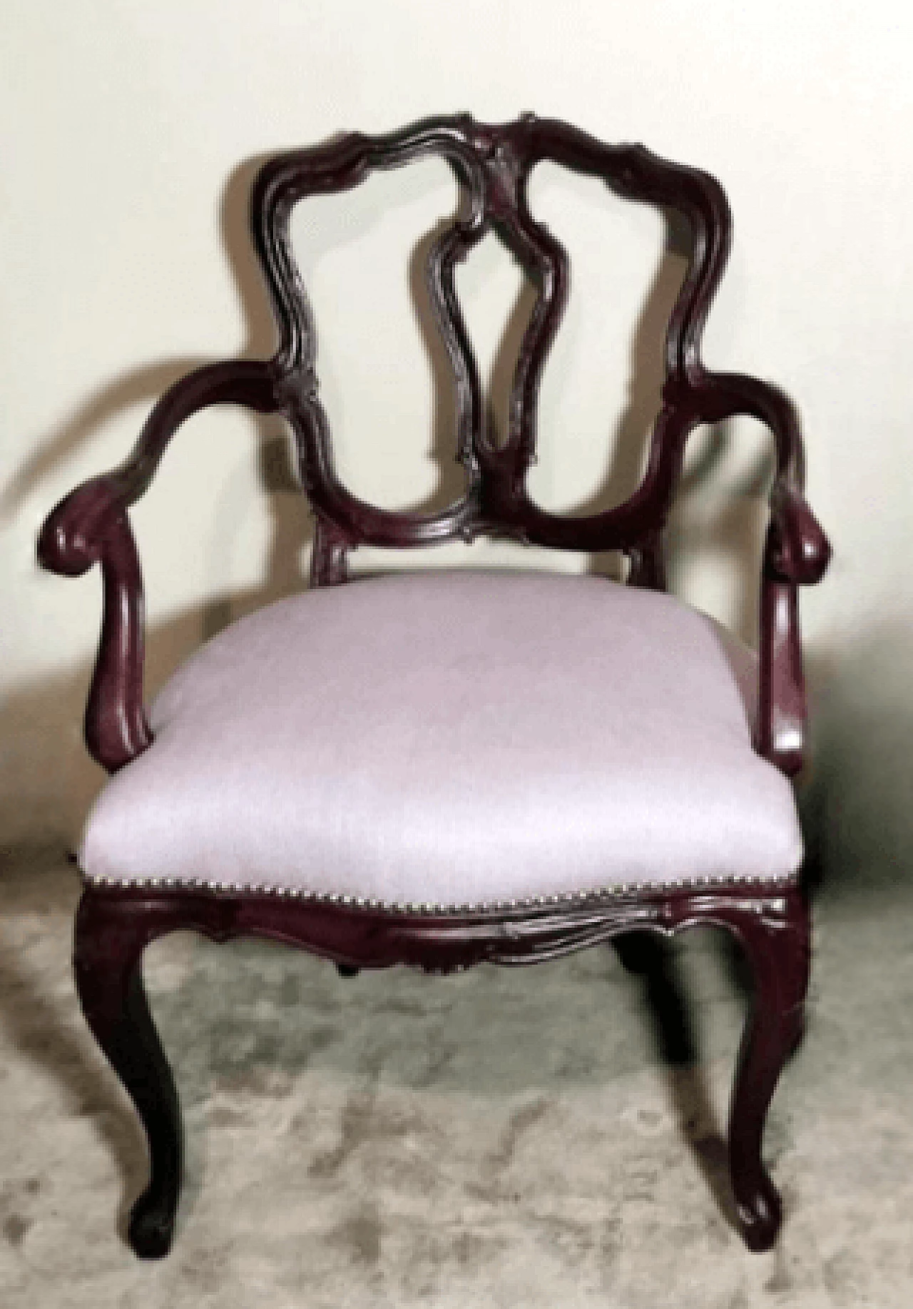 Pair of Louis Philippe King/Antique Master armchairs, late 19th century 11