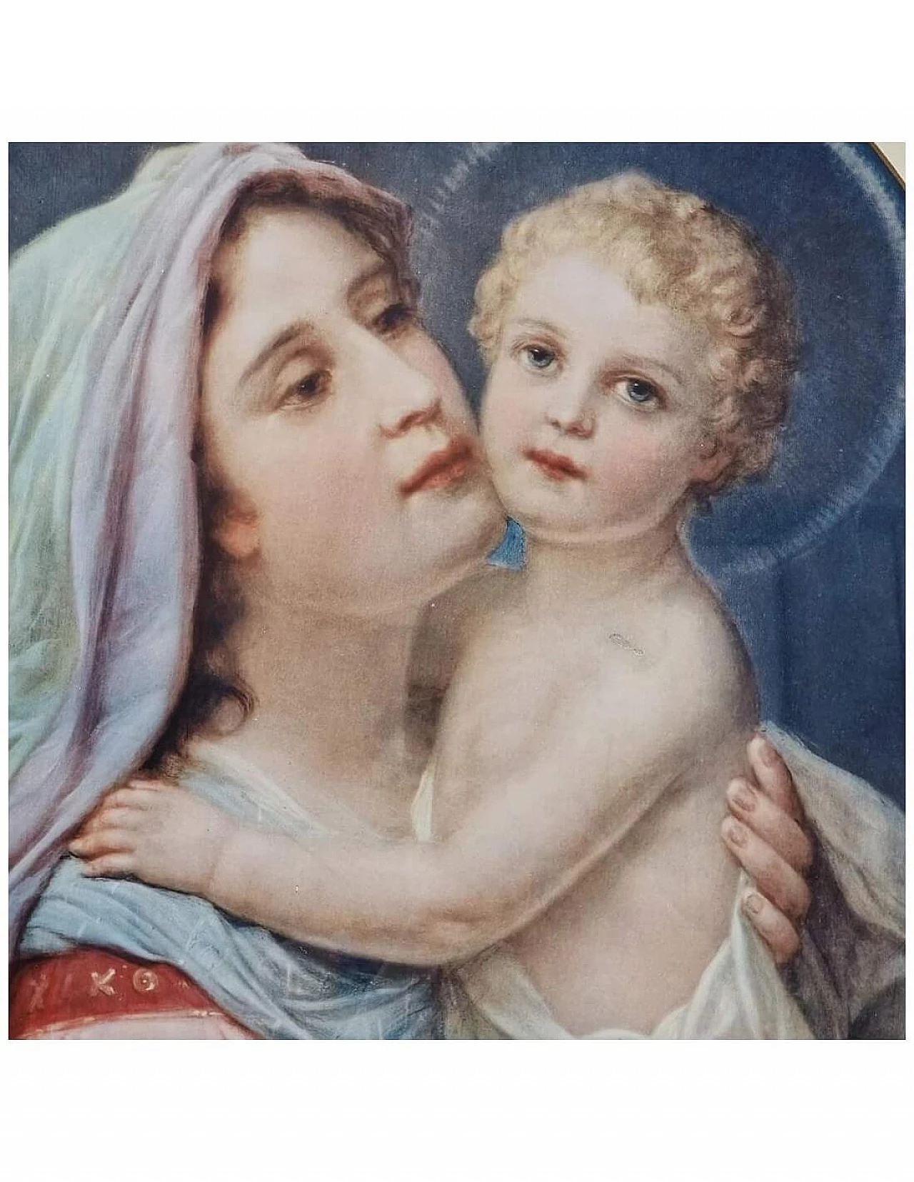 Madonna con Gesù Bambino, cromolitografia, inizio '900 1