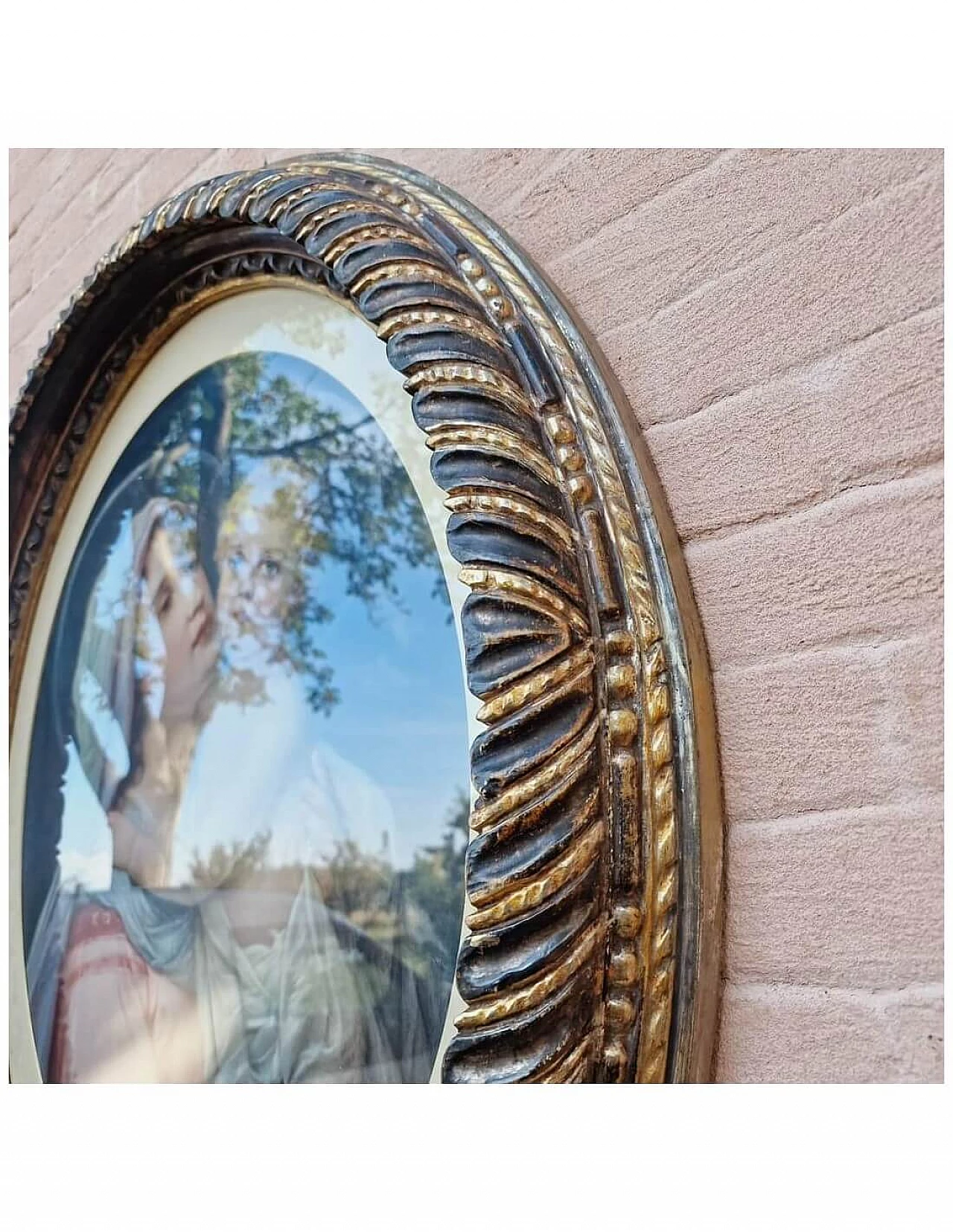 Madonna and Baby Jesus, chromolithography, early 20th century 3