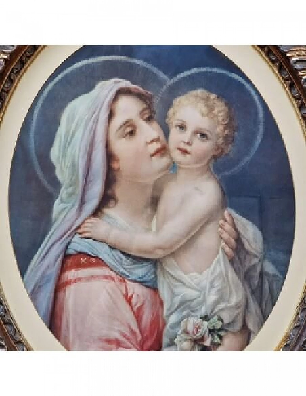 Madonna con Gesù Bambino, cromolitografia, inizio '900 5