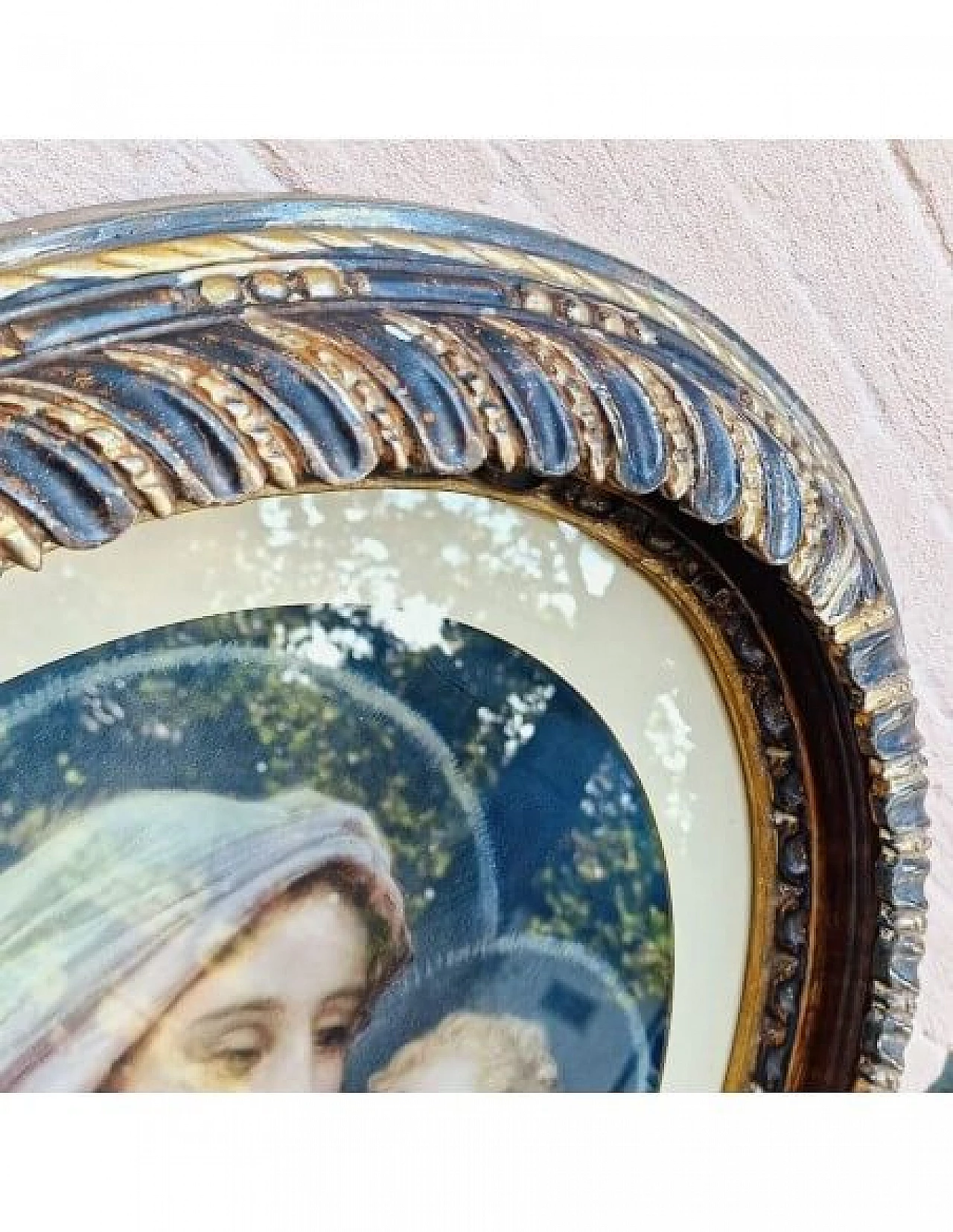 Madonna and Baby Jesus, chromolithography, early 20th century 6