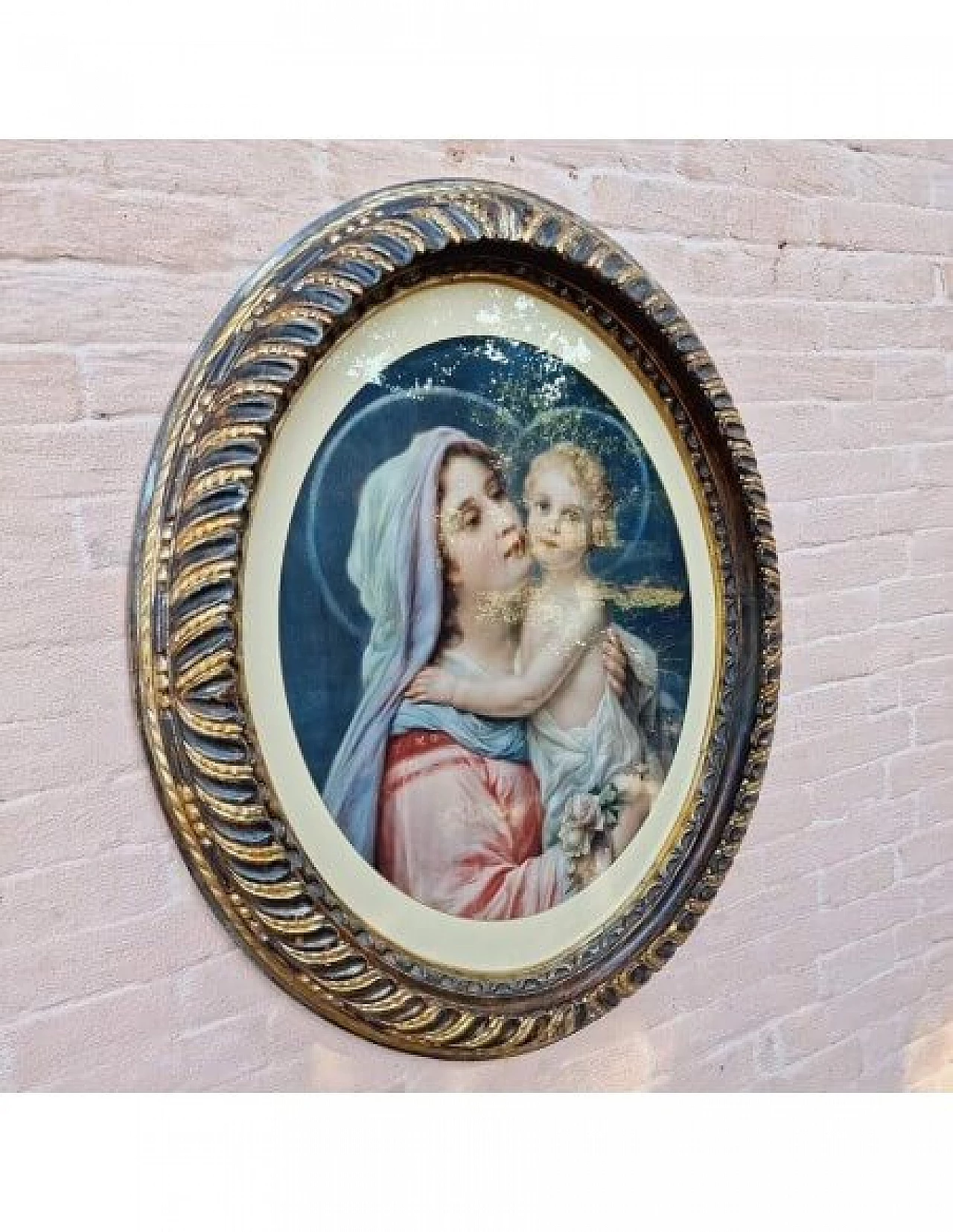 Madonna and Baby Jesus, chromolithography, early 20th century 7