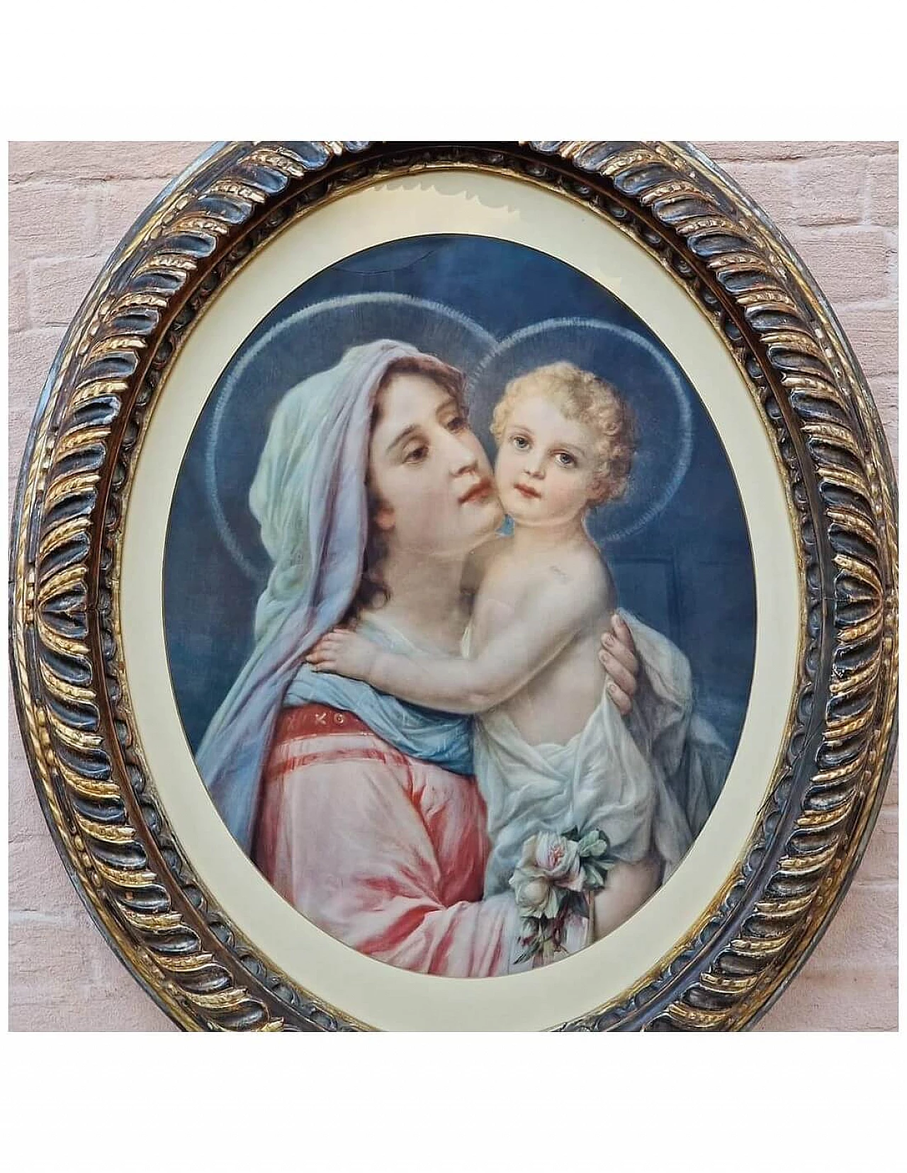 Madonna and Baby Jesus, chromolithography, early 20th century 10