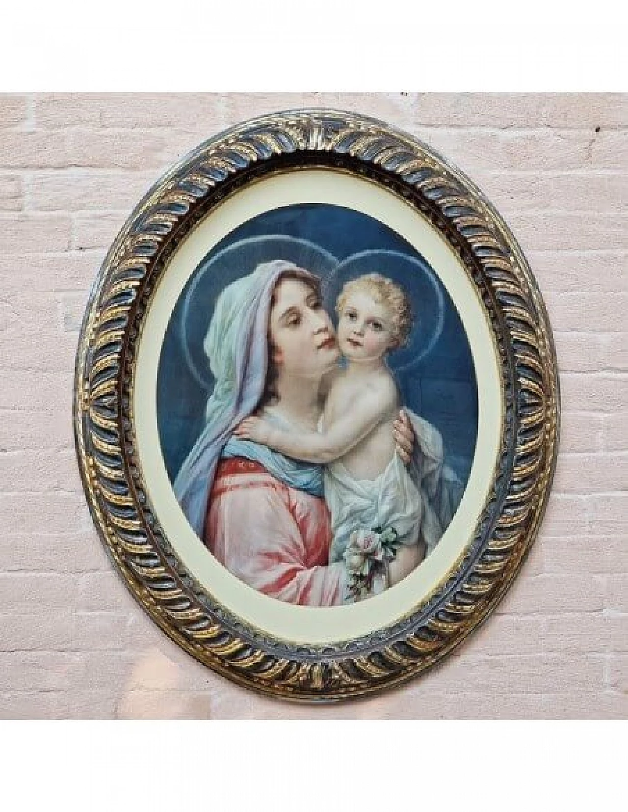 Madonna and Baby Jesus, chromolithography, early 20th century 11
