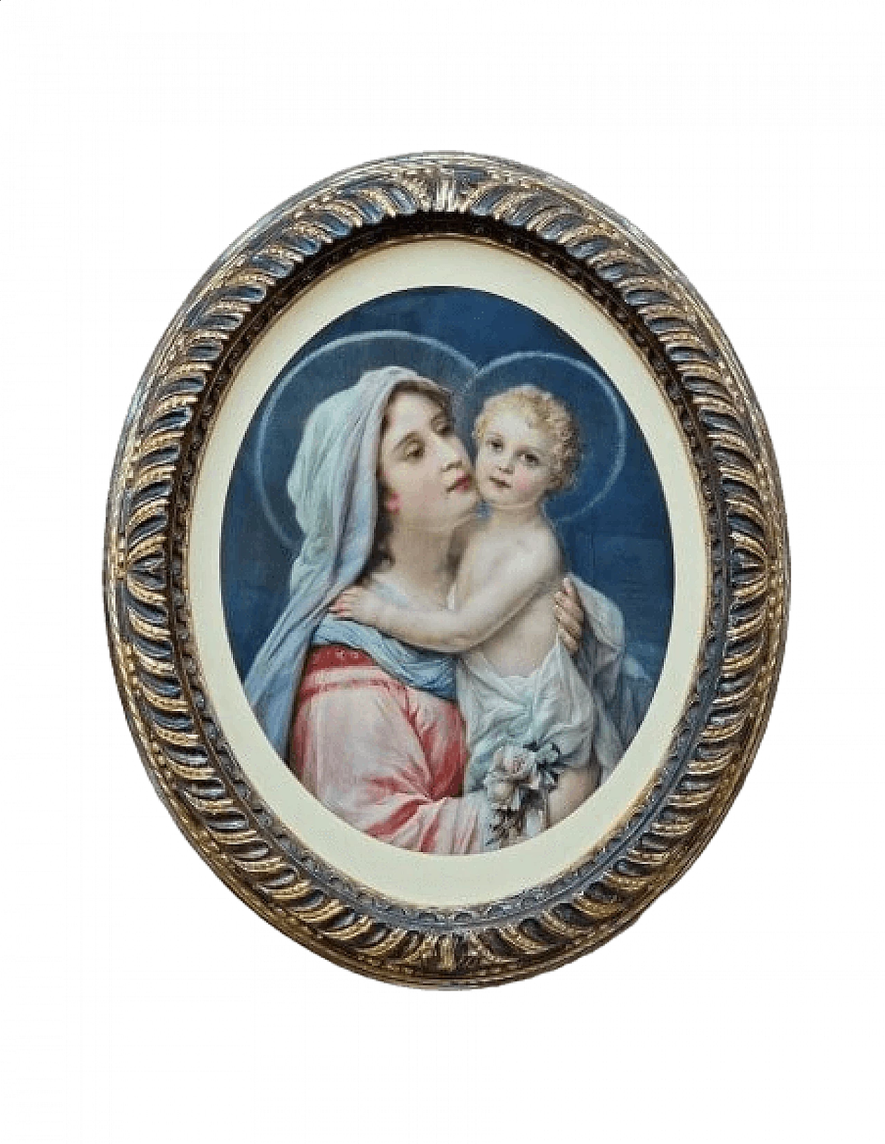 Madonna and Baby Jesus, chromolithography, early 20th century 12