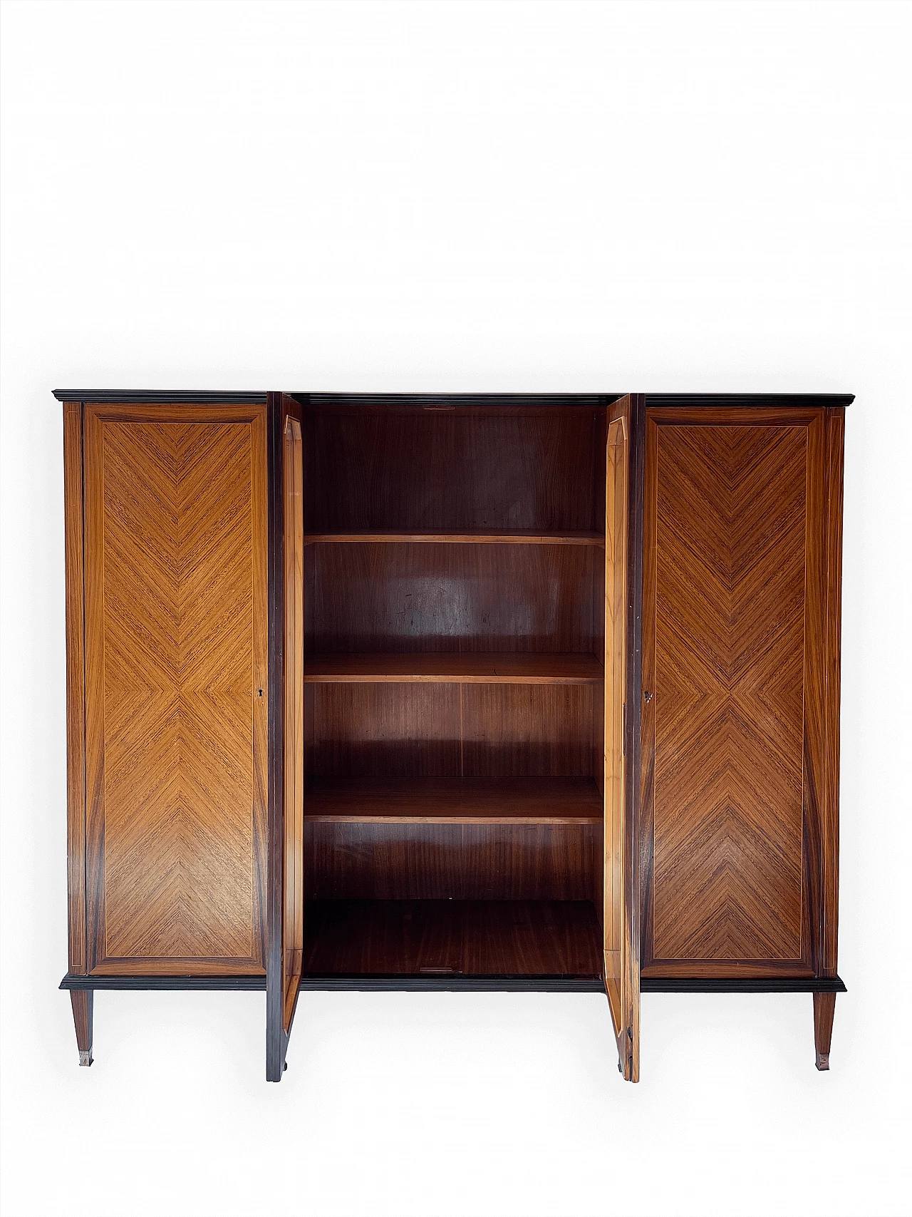 Venetian wood cabinet with showcase, 1960s 3