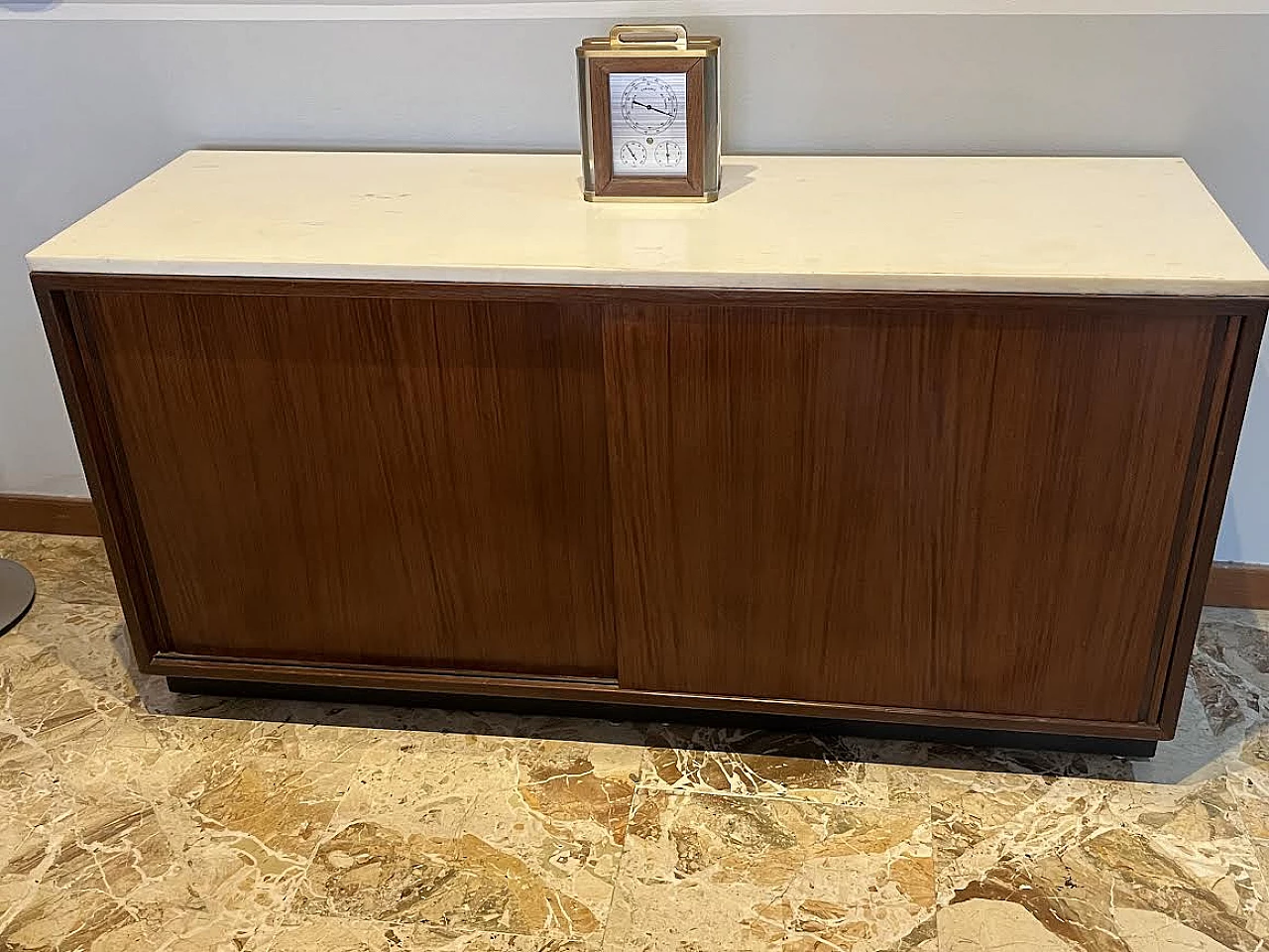 Credenza in palissandro e marmo di Borsani e Gerli per Tecno, anni '60 1