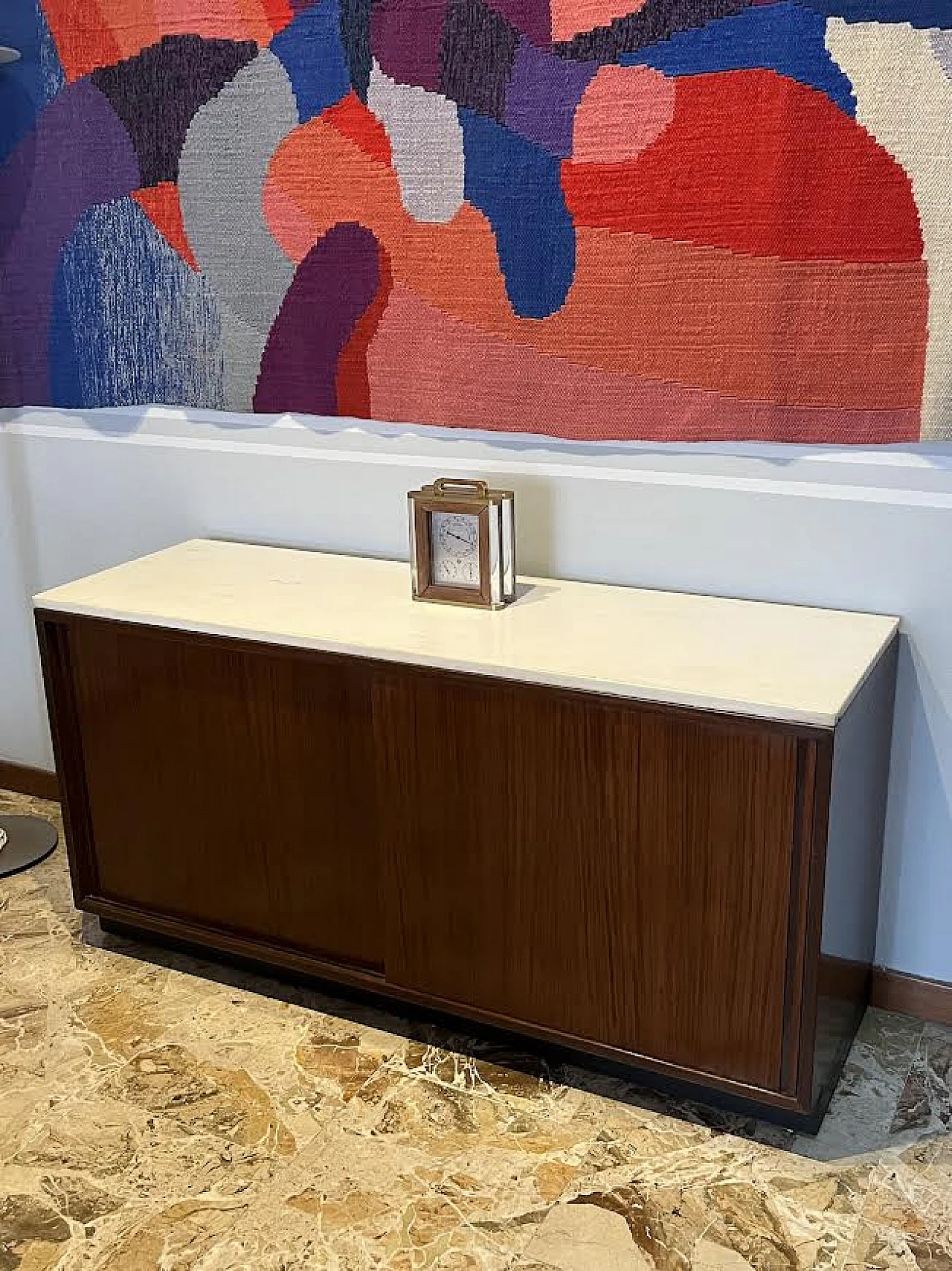 Credenza in palissandro e marmo di Borsani e Gerli per Tecno, anni '60 4