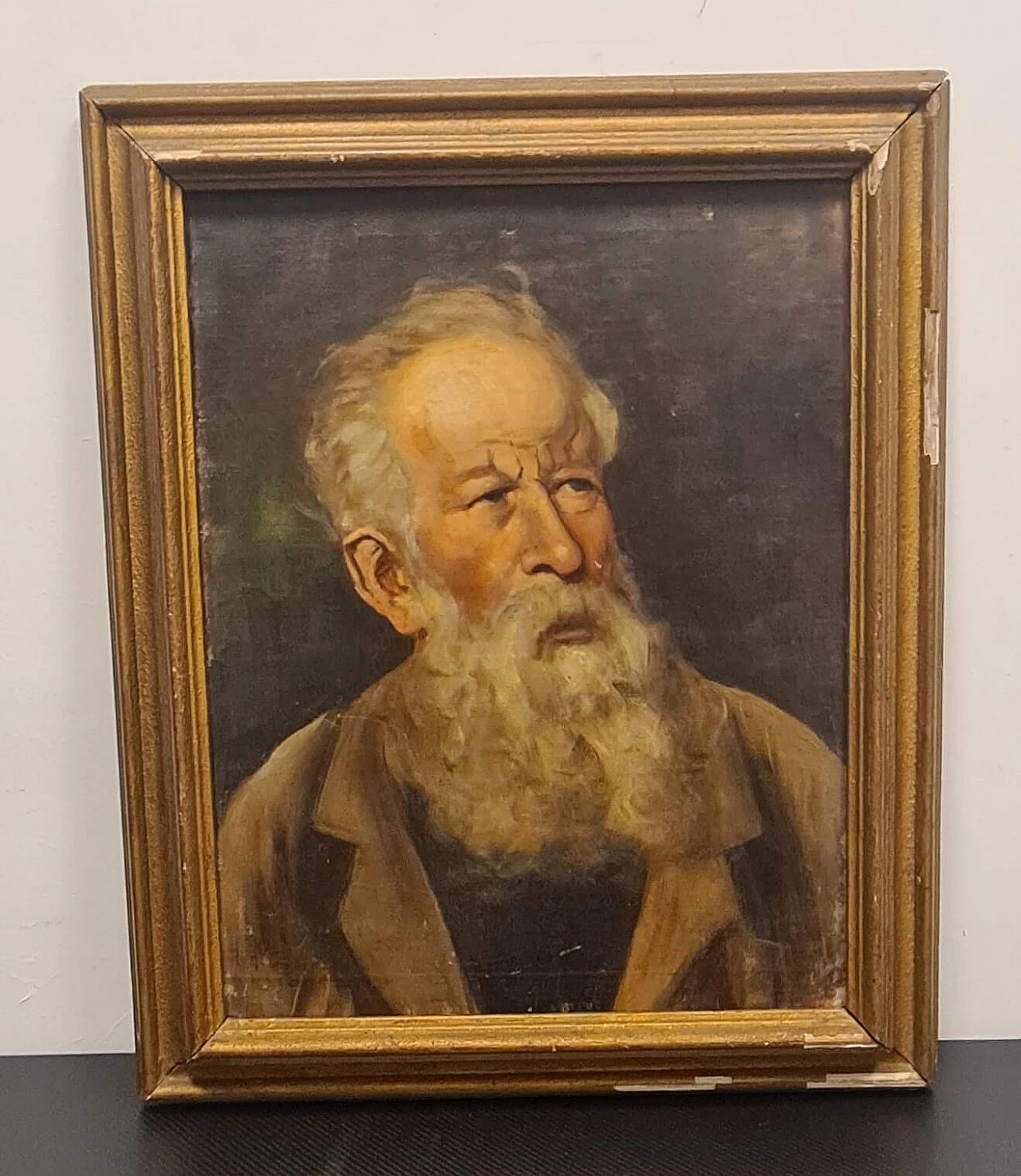 Portrait of bearded man, oil on canvas, late 19th century 1