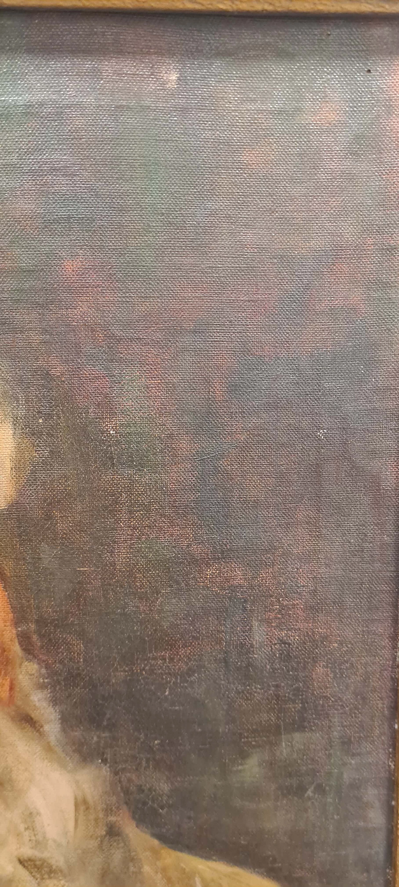 Ritratto di uomo barbuto, olio su tela, fine '800 6