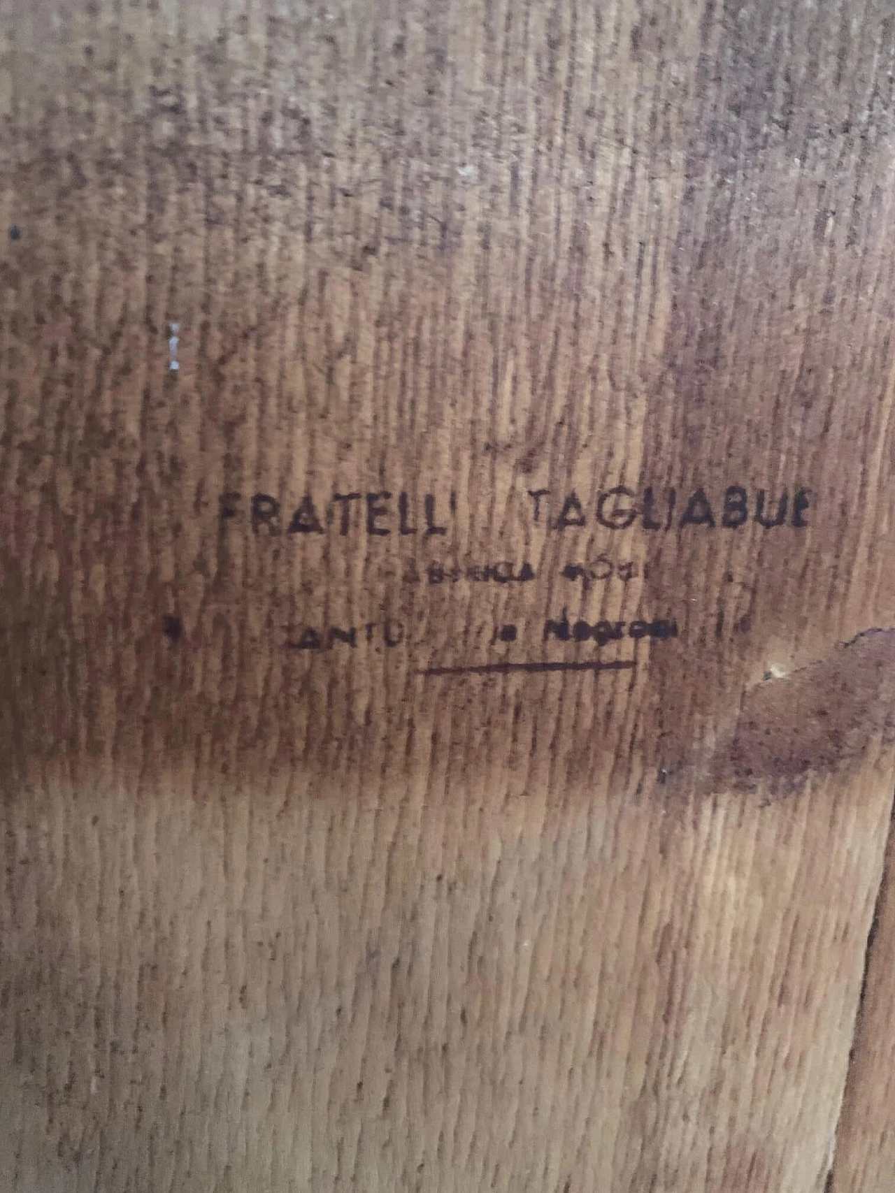 Mahogany sideboard veneered in cherry wood by Fratelli Tagliabue, 1940s 11