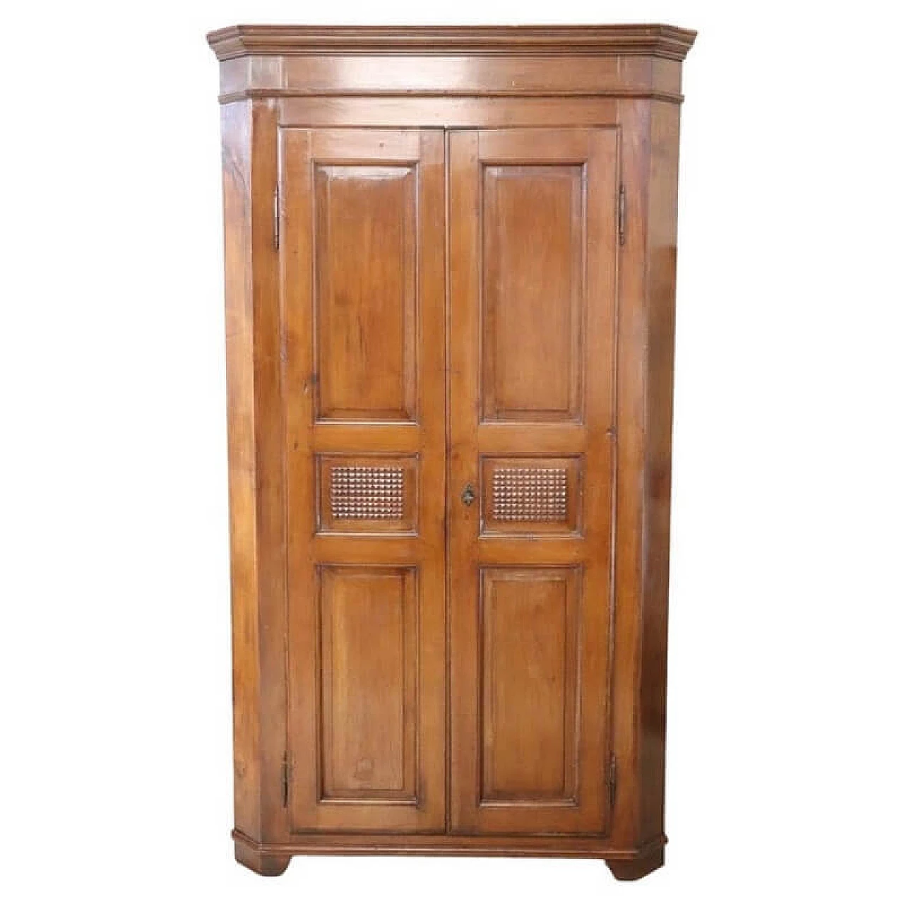 Solid walnut corner cabinet, early 20th century 1