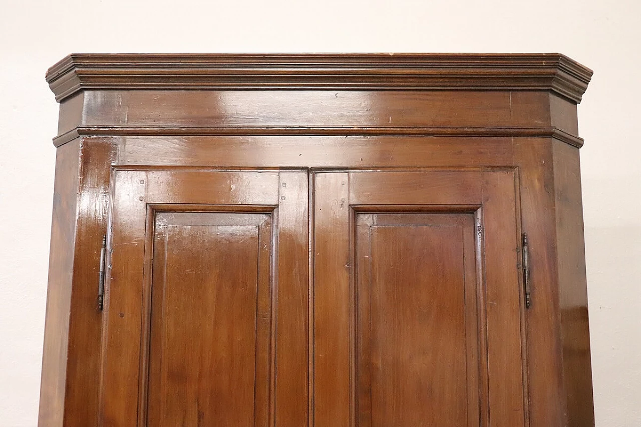 Solid walnut corner cabinet, early 20th century 8