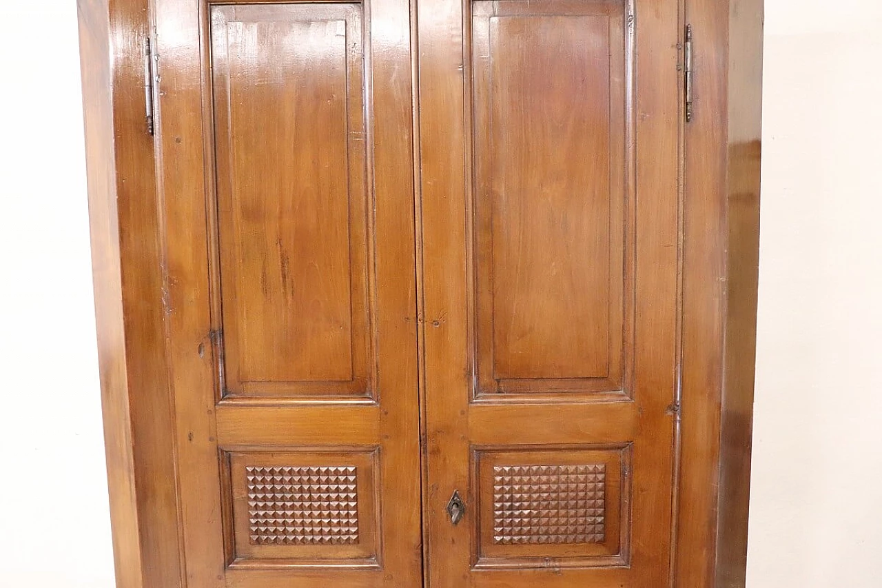 Solid walnut corner cabinet, early 20th century 9