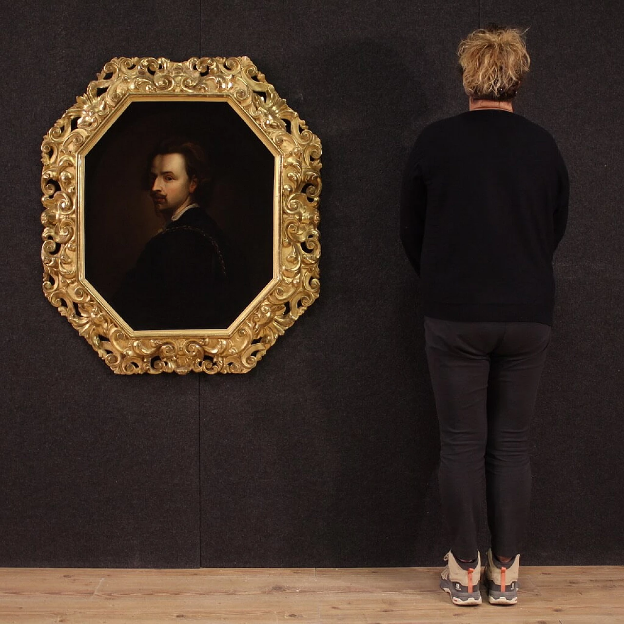 Ritratto di Van Dyck, dipinto a olio su tela, prima metà dell'800 3